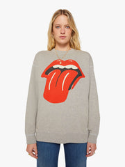 Brands MadeWorn Rolling Stones Destroyed Sweatshirt | Mother Denim Grey (Open)