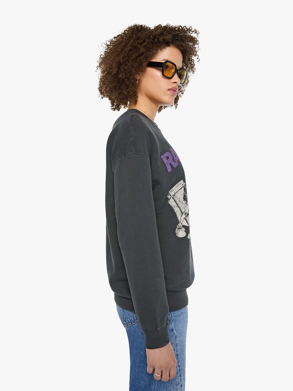 Brands MadeWorn Ramones Sweatshirt | Mother Denim Black (Charcoal)