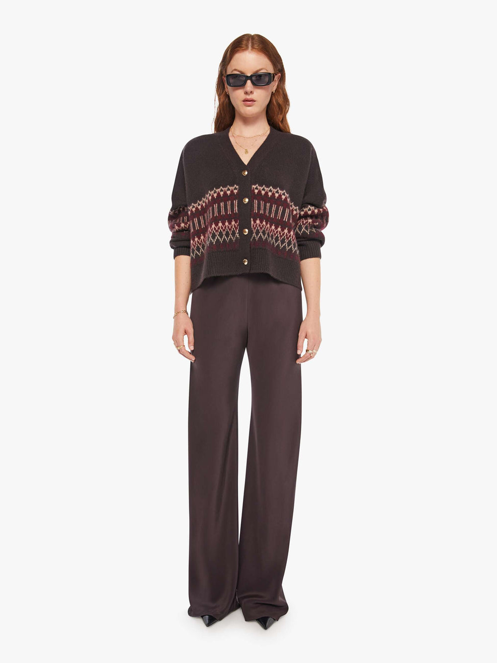 Brands SABLYN Elliot B Cardigan | Mother Denim OAK TREE MULTI