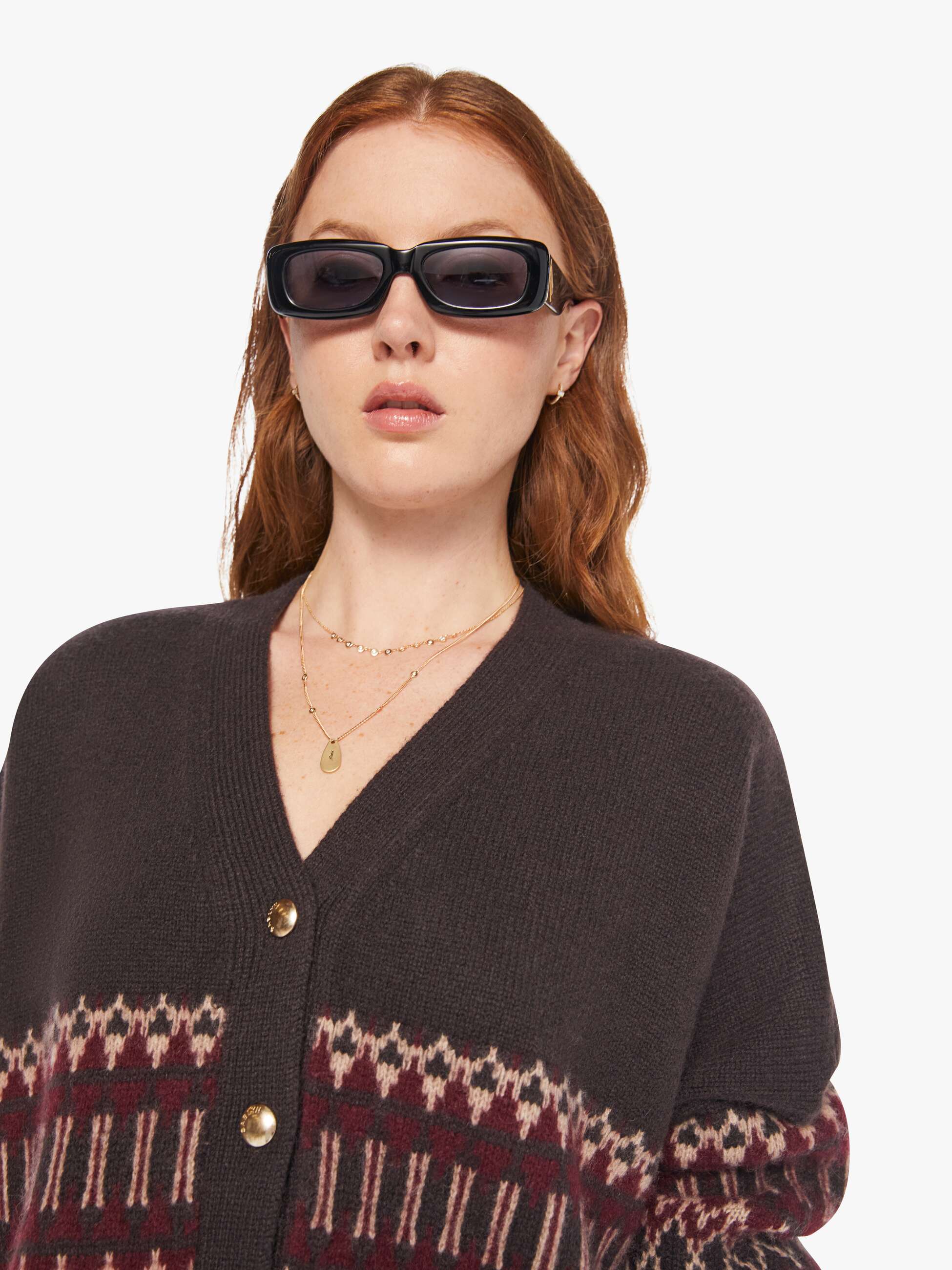 Brands SABLYN Elliot B Cardigan | Mother Denim OAK TREE MULTI