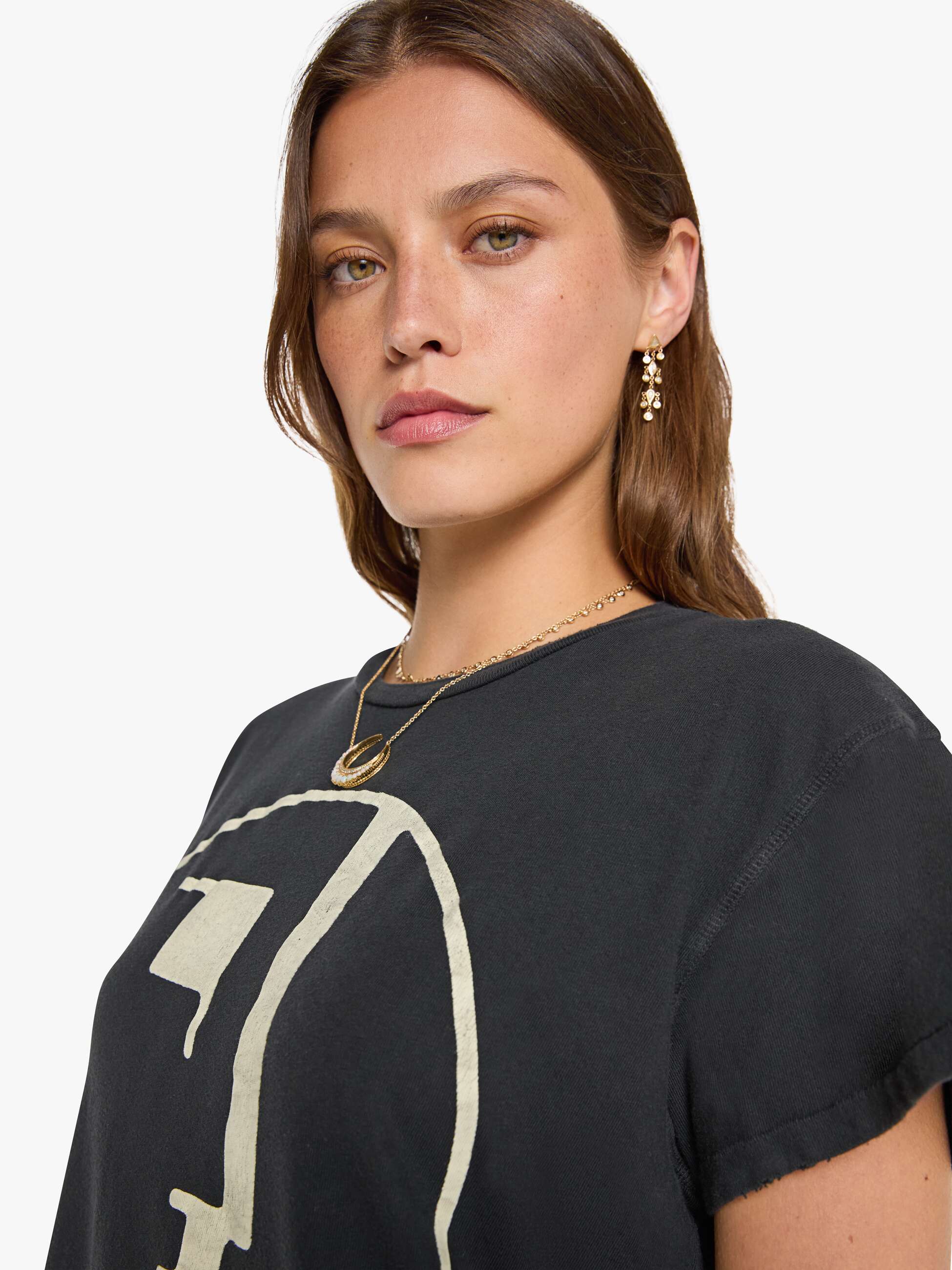 Brands MadeWorn Bauhaus Tee | Mother Denim Black (Charcoal)