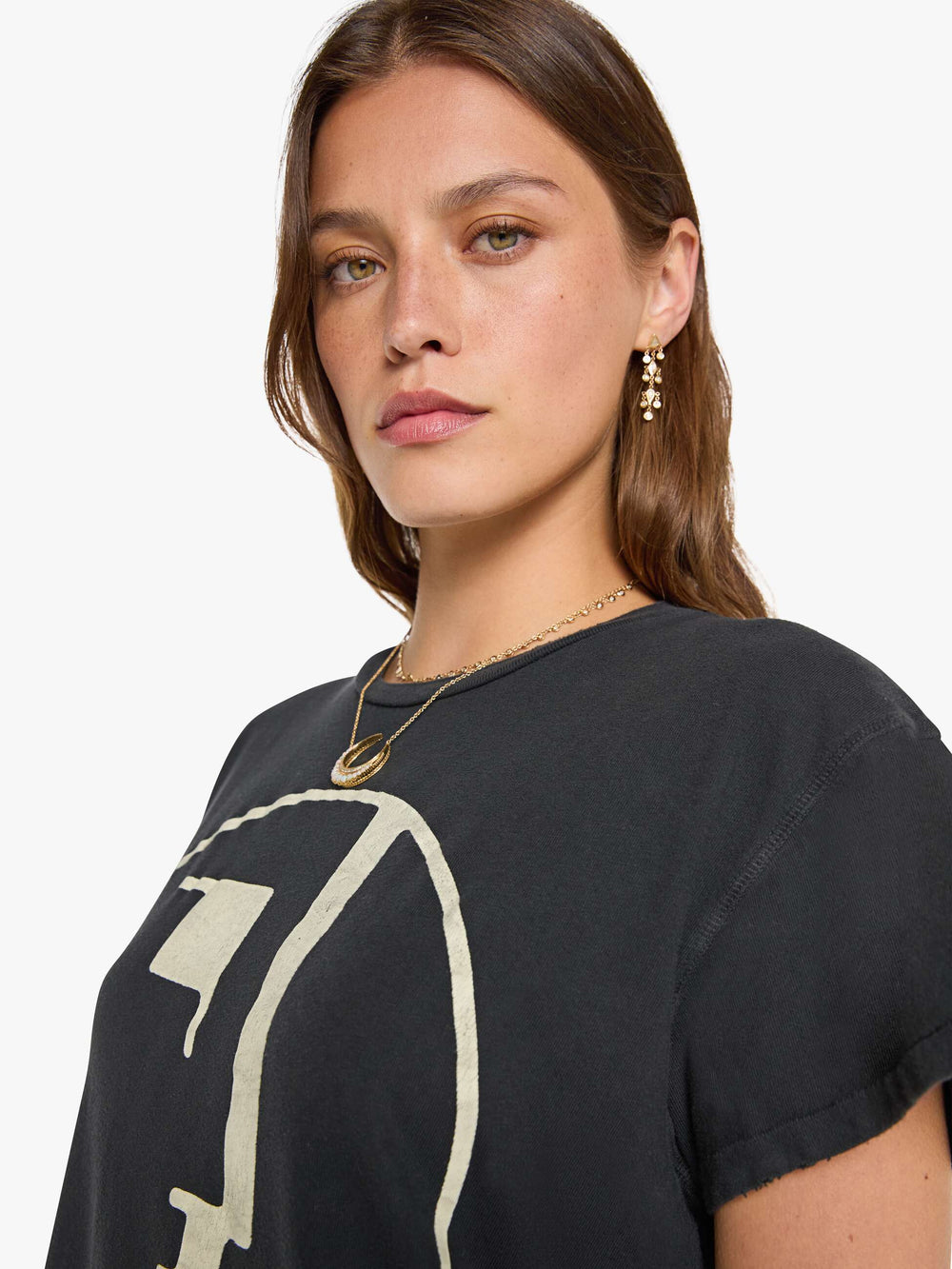 Brands MadeWorn Bauhaus Tee | Mother Denim Black (Charcoal)