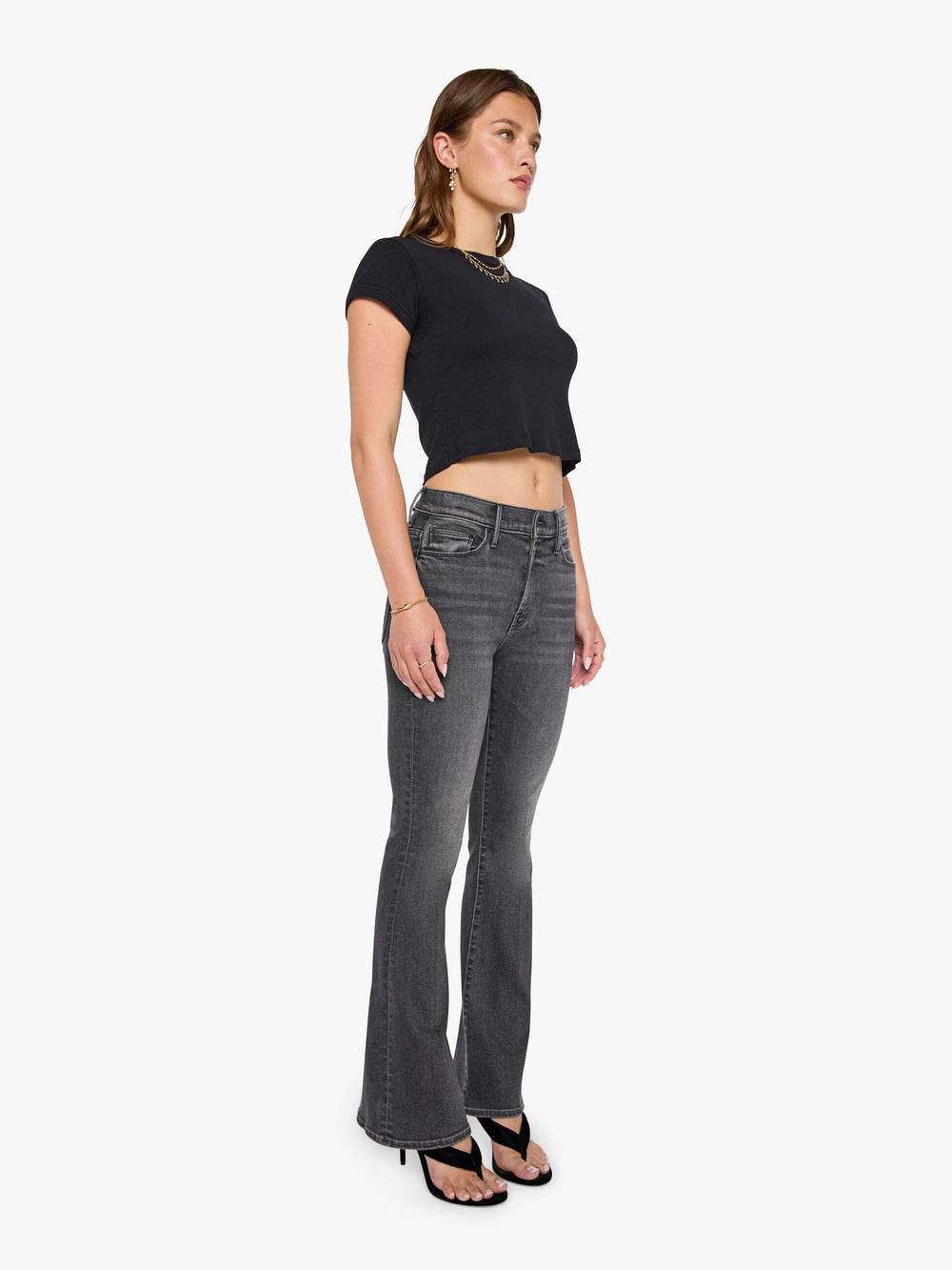 Brands MadeWorn Run DMC Tee | Mother Denim Black (Charcoal)