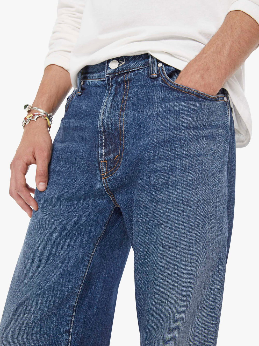 Men The Bronco | Mother Denim Blue (Medium)