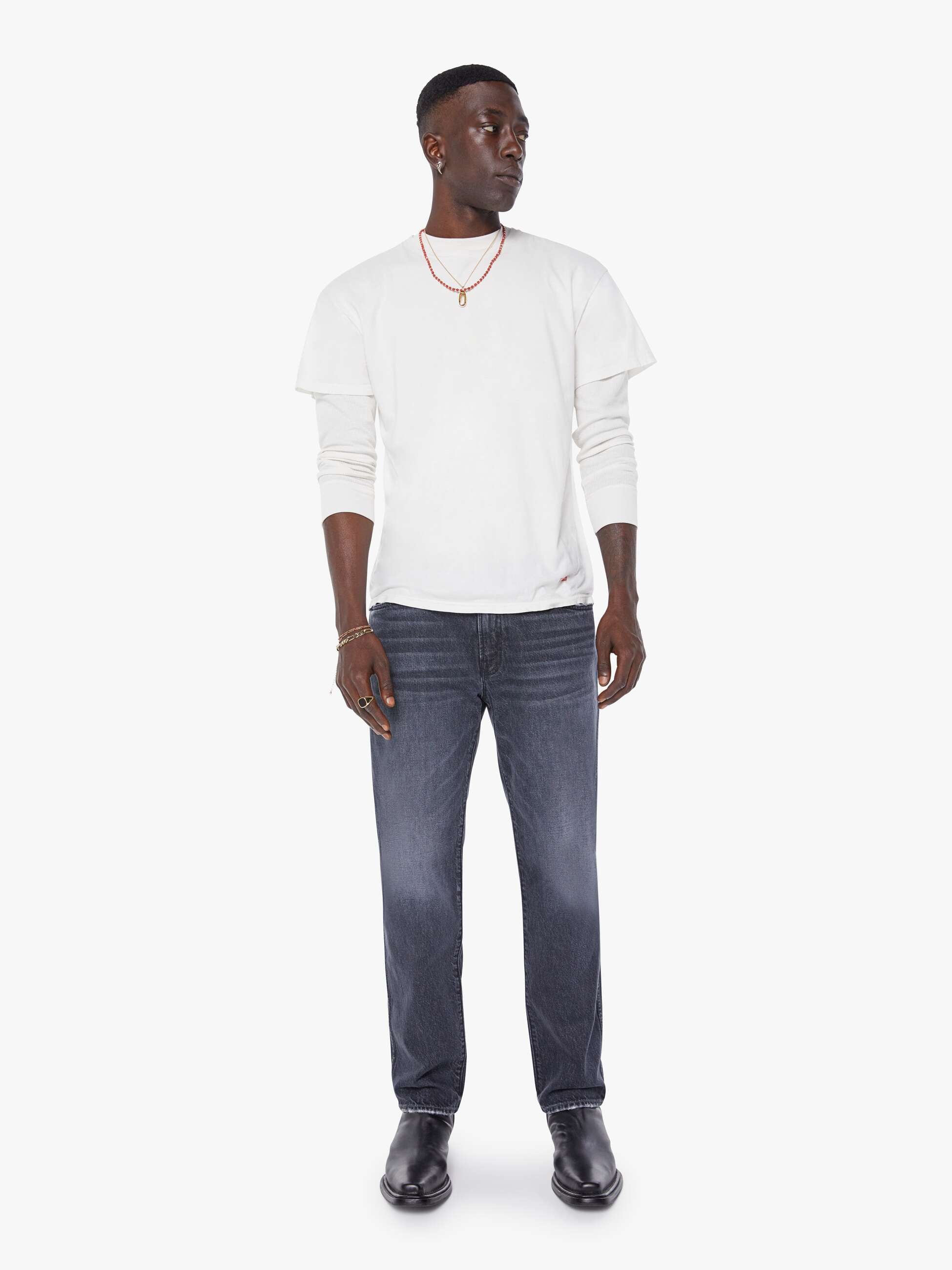 Men The Bronco | Mother Denim Black