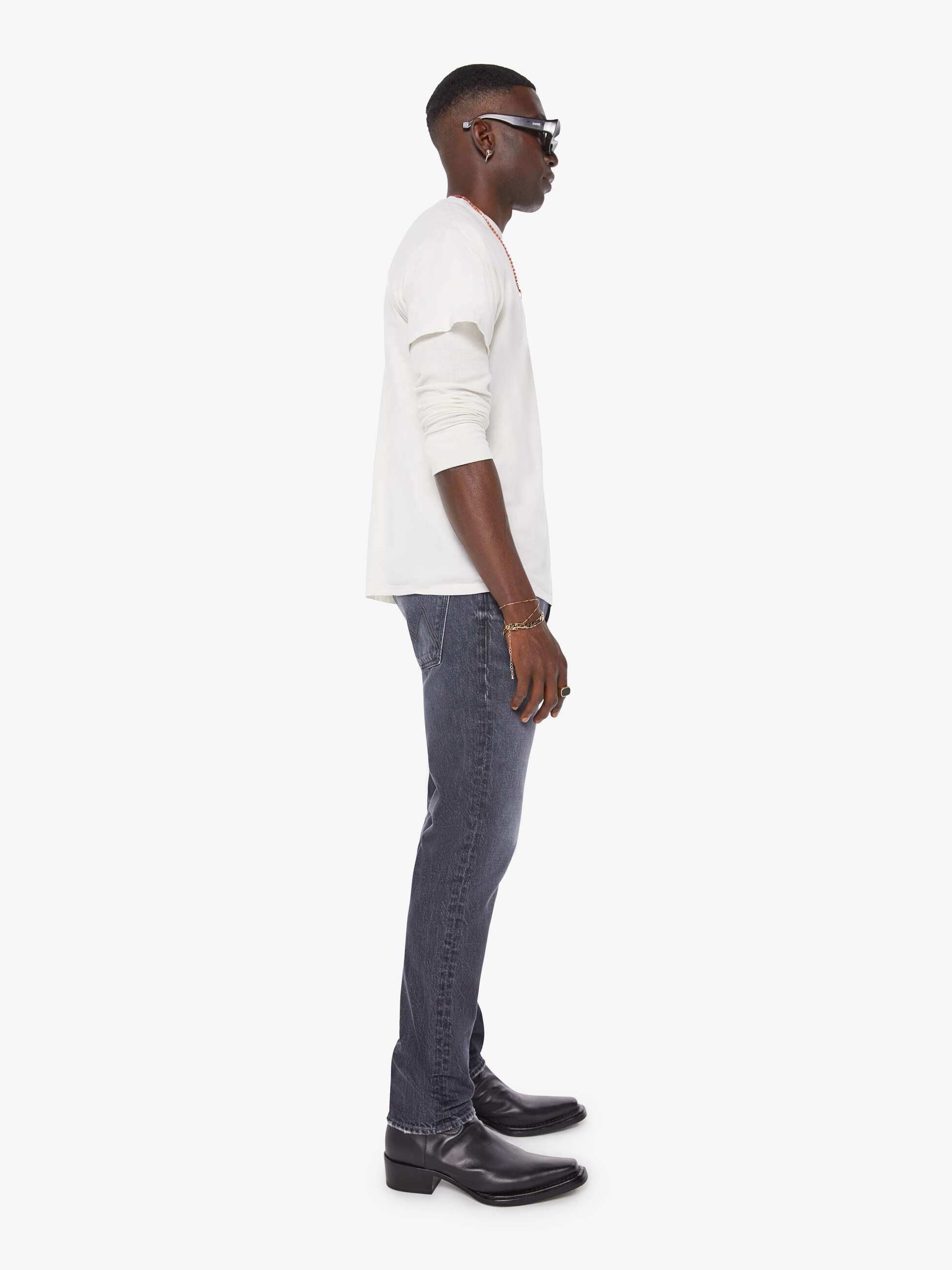 Men The Mega Neat | Mother Denim Black