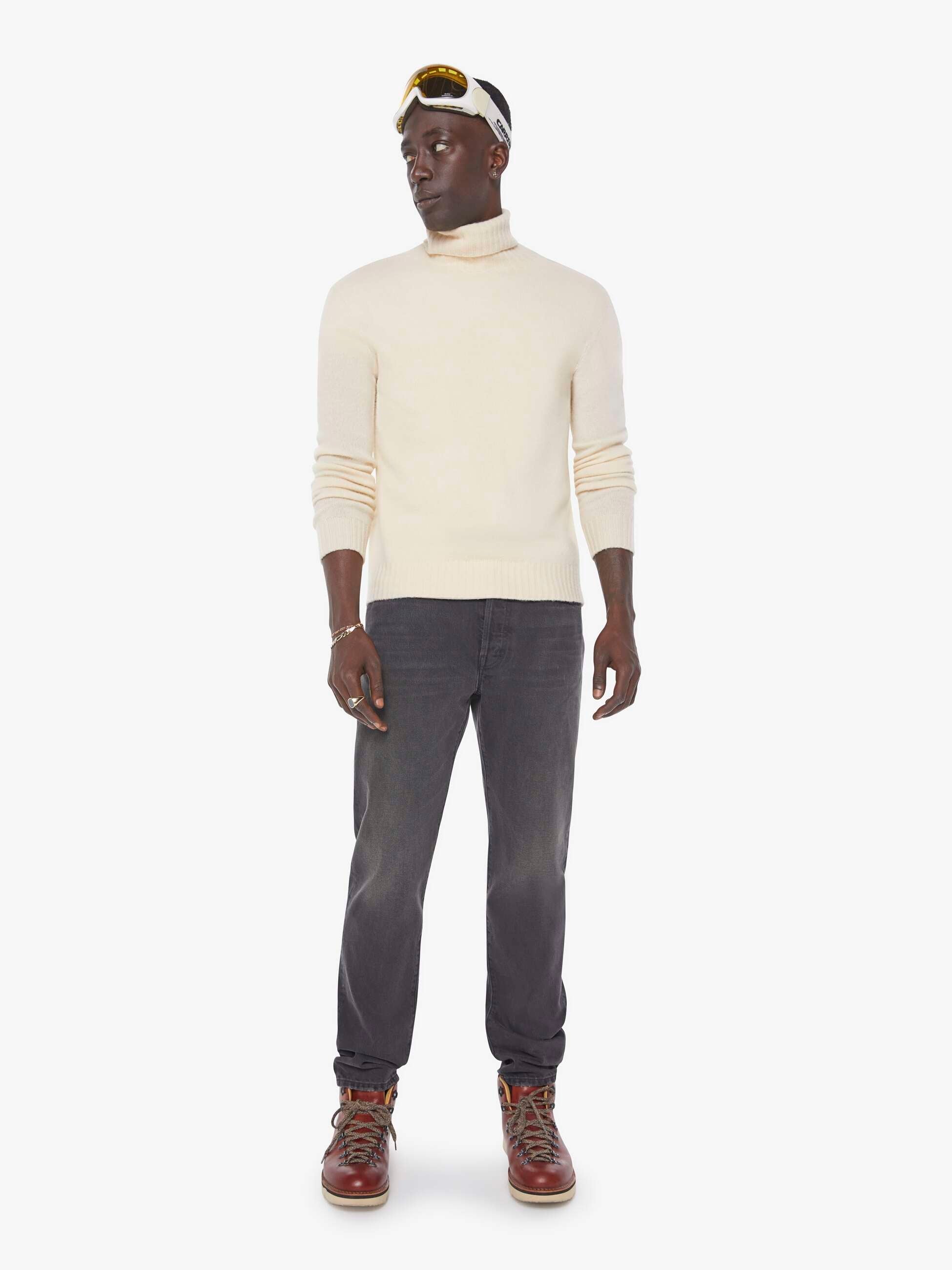 Men The Mega Neat | Mother Denim Black