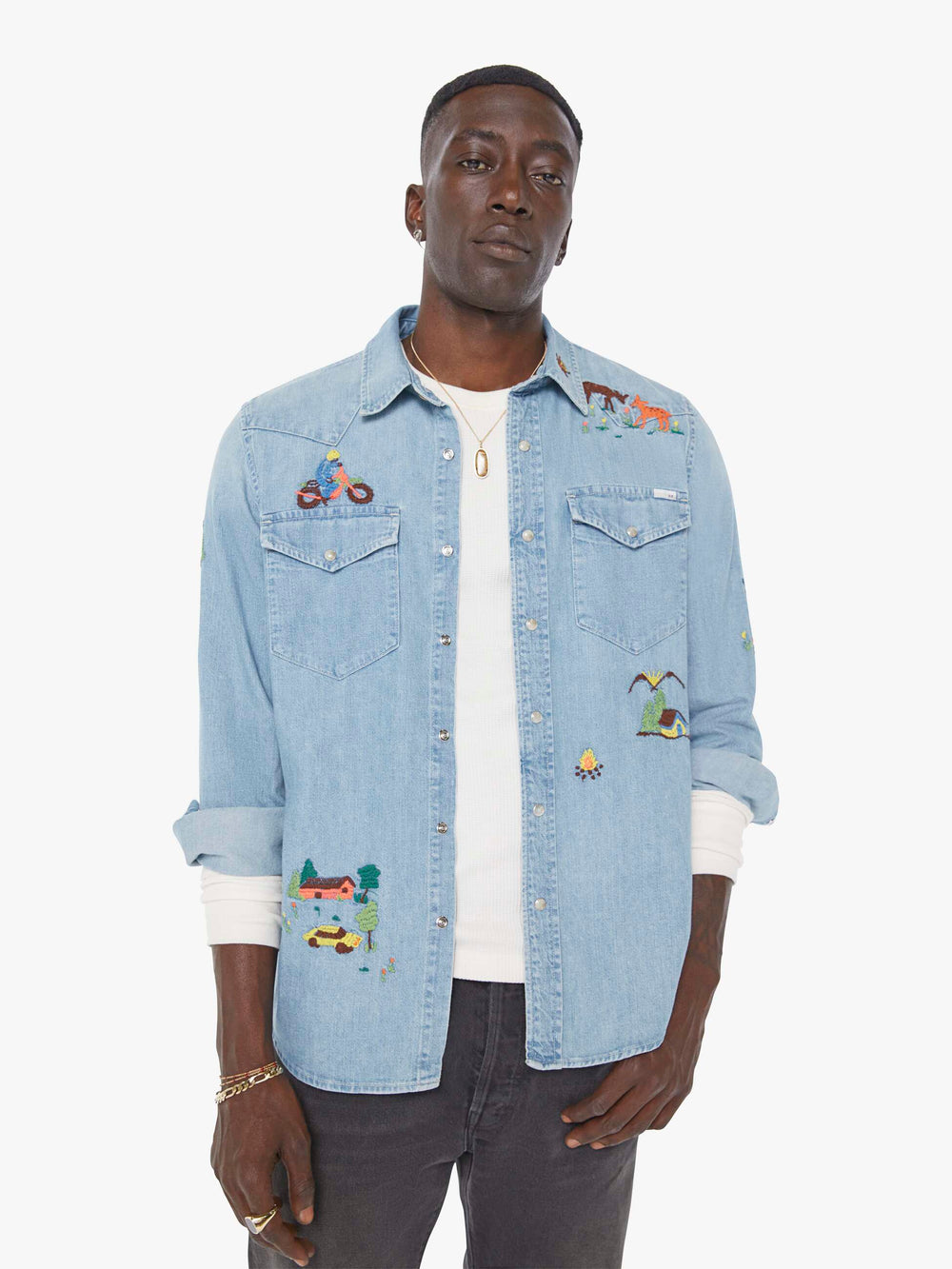 Men The City Slicker | Mother Denim Blue (Light-Pastel)