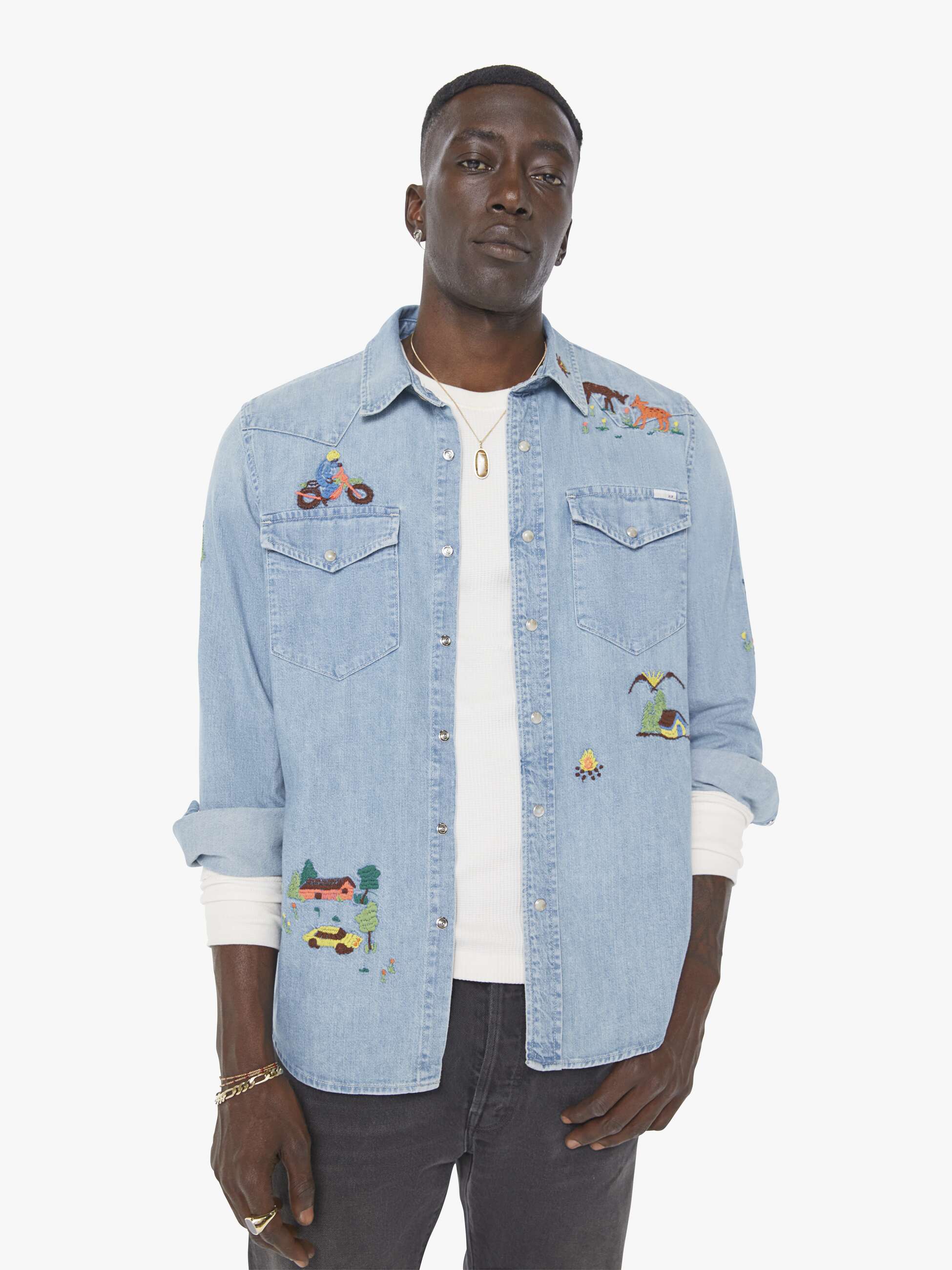 Men The City Slicker | Mother Denim Blue (Light-Pastel)