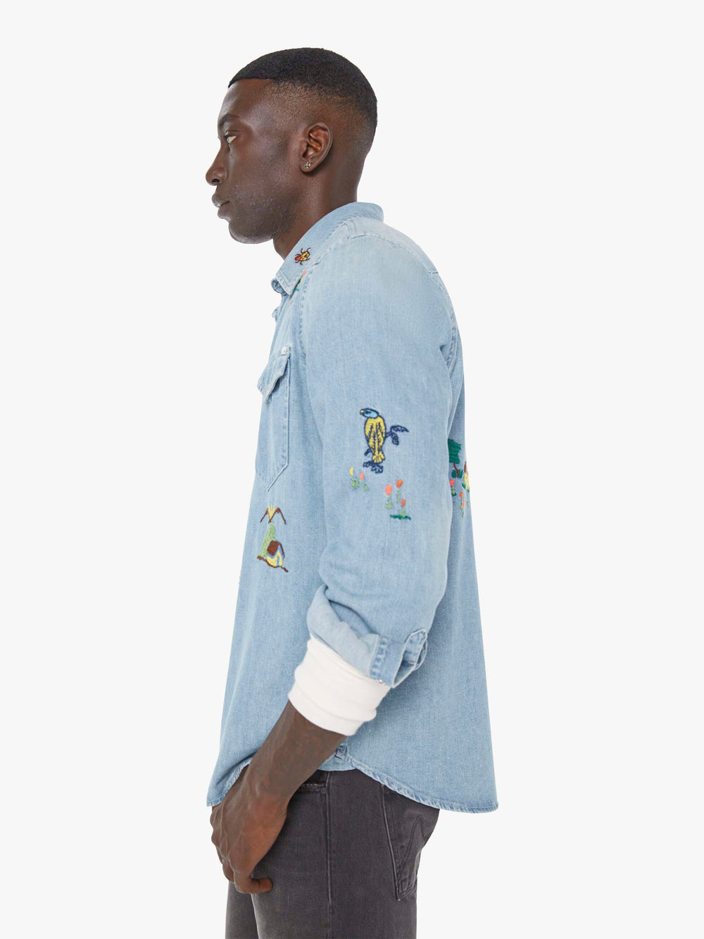 Men The City Slicker | Mother Denim Blue (Light-Pastel)
