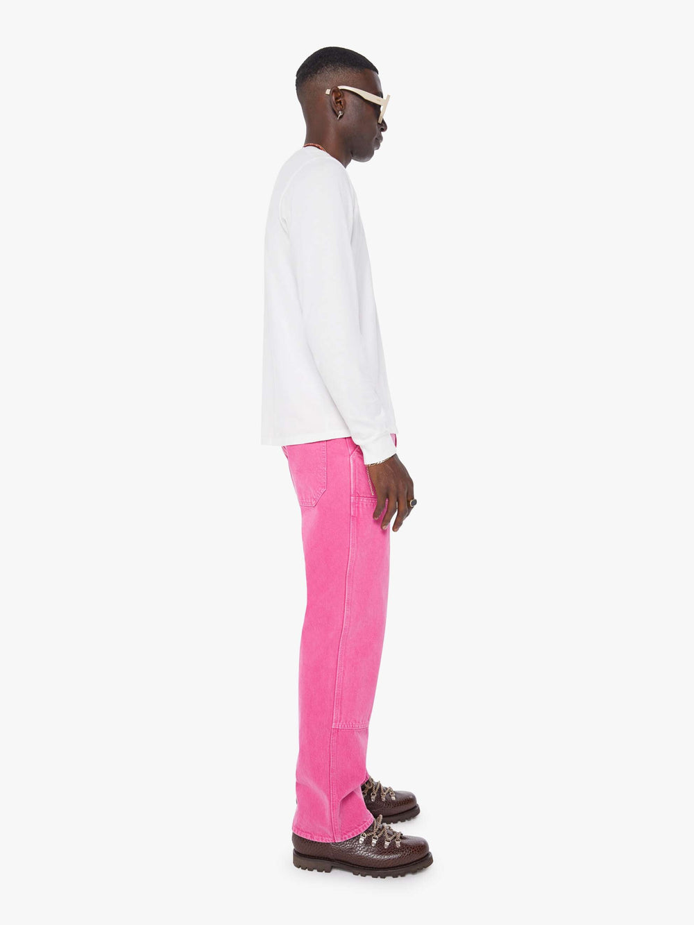 Men The Big Shot Carpenter | Mother Denim Pink (Dark)