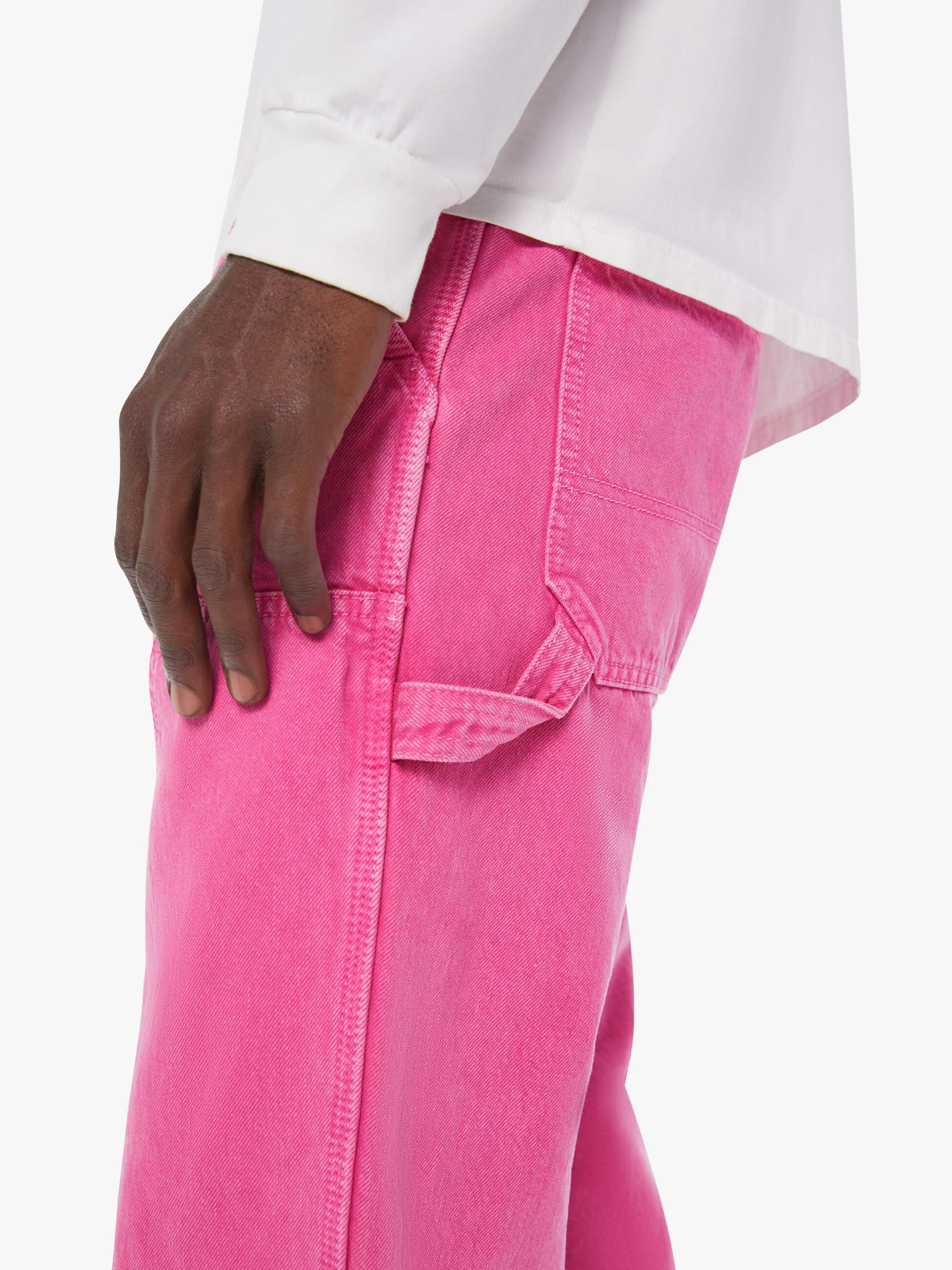 Men The Big Shot Carpenter | Mother Denim Pink (Dark)