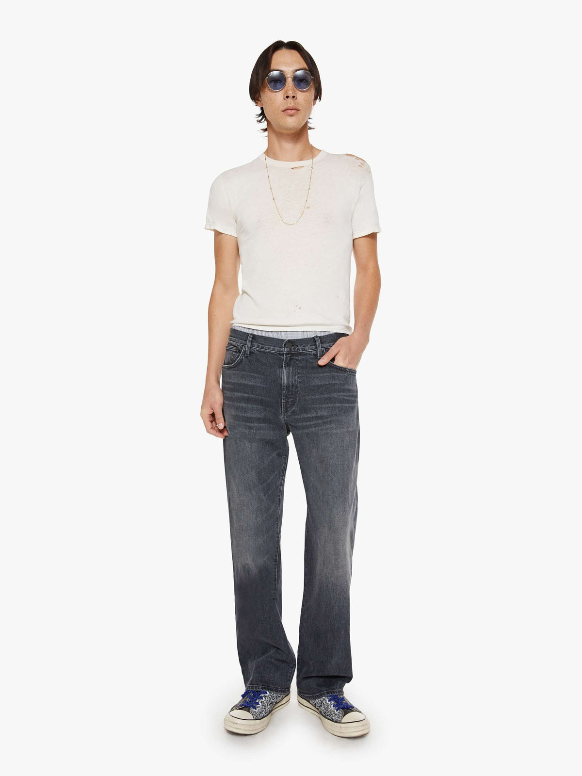 Men The Big Shot | Mother Denim Black