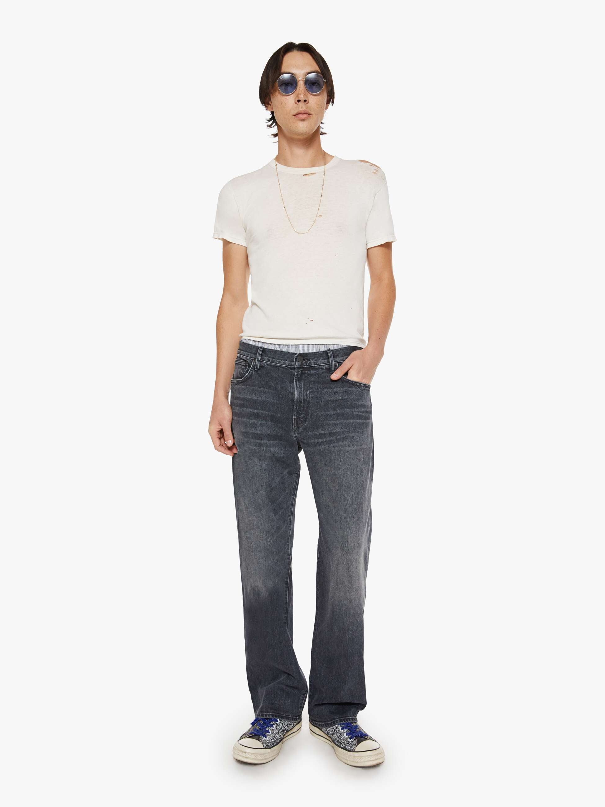 Men The Big Shot | Mother Denim Black
