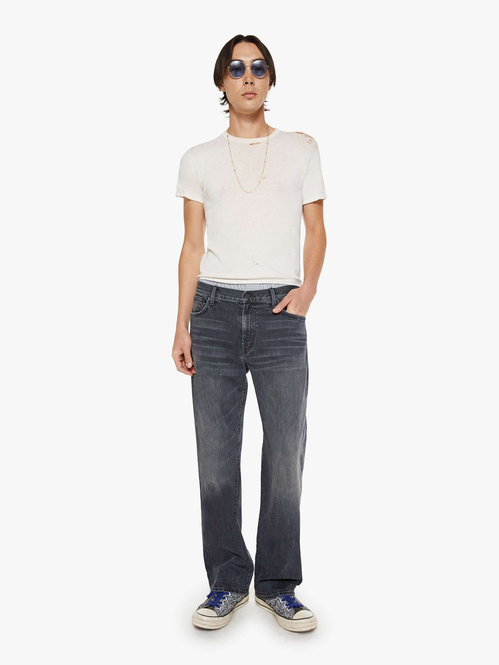 Men The Big Shot | Mother Denim Black