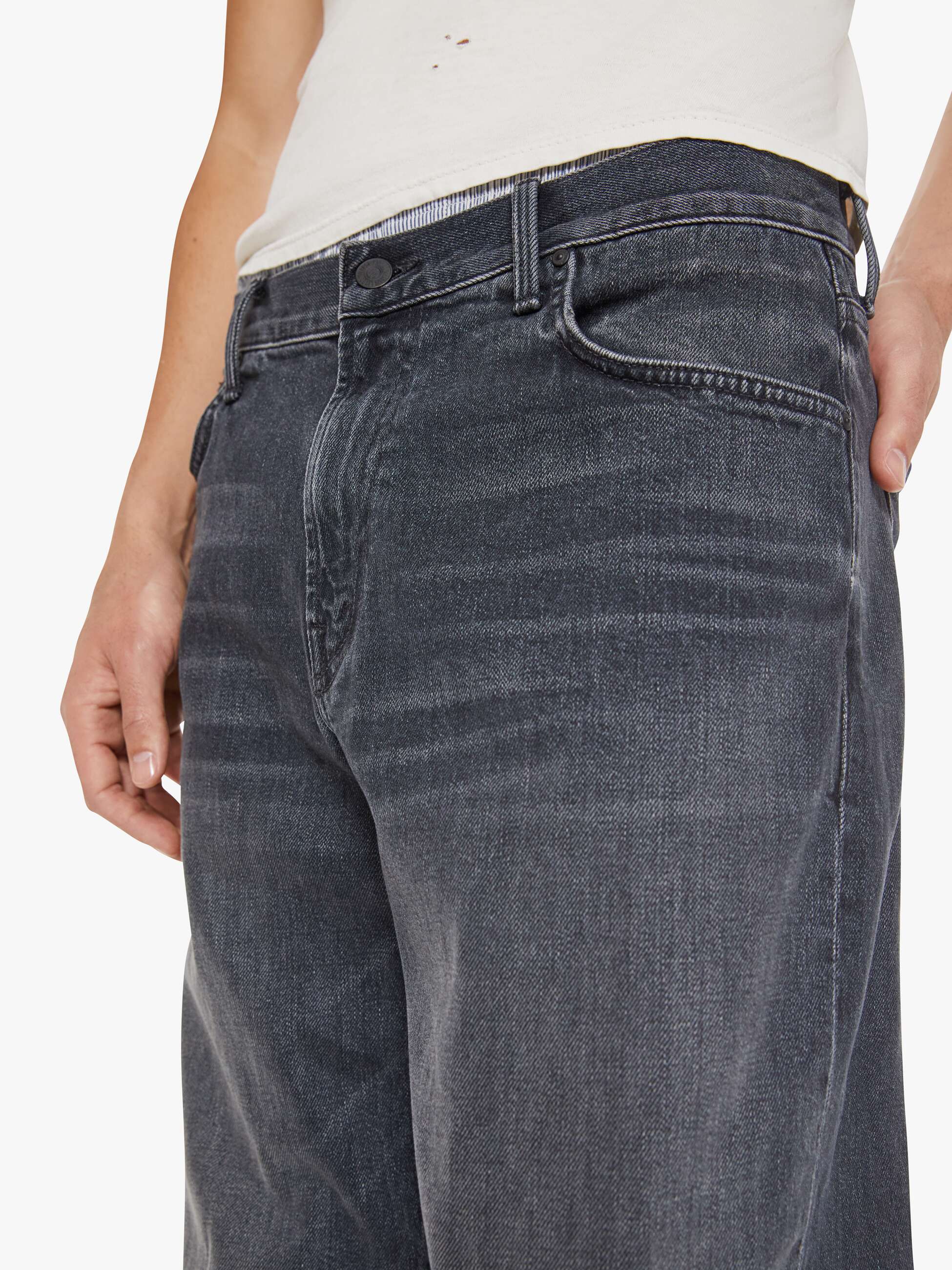 Men The Big Shot | Mother Denim Black