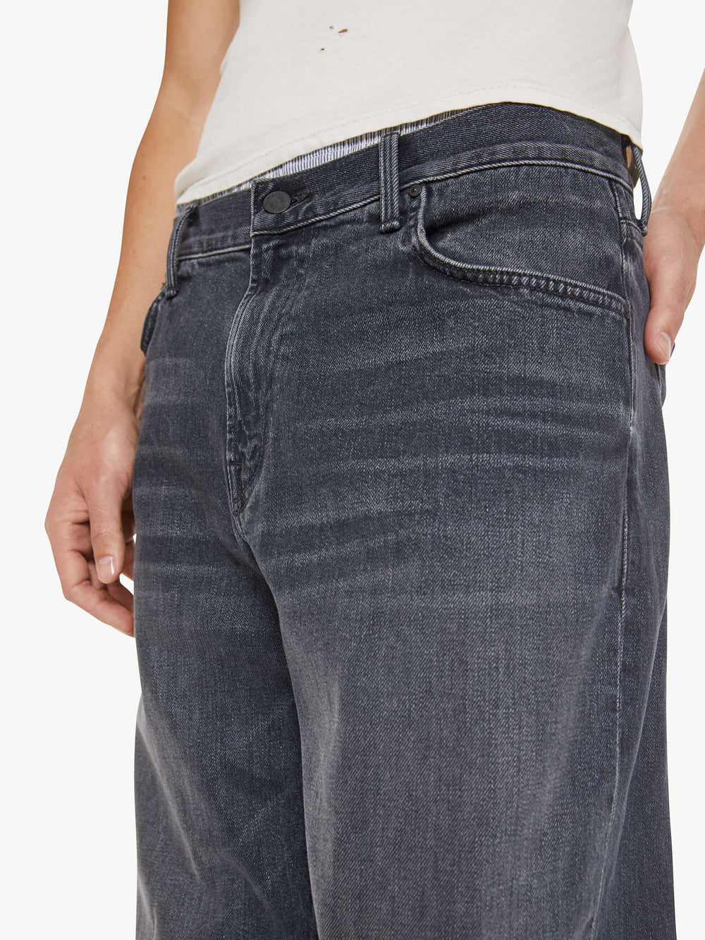 Men The Big Shot | Mother Denim Black
