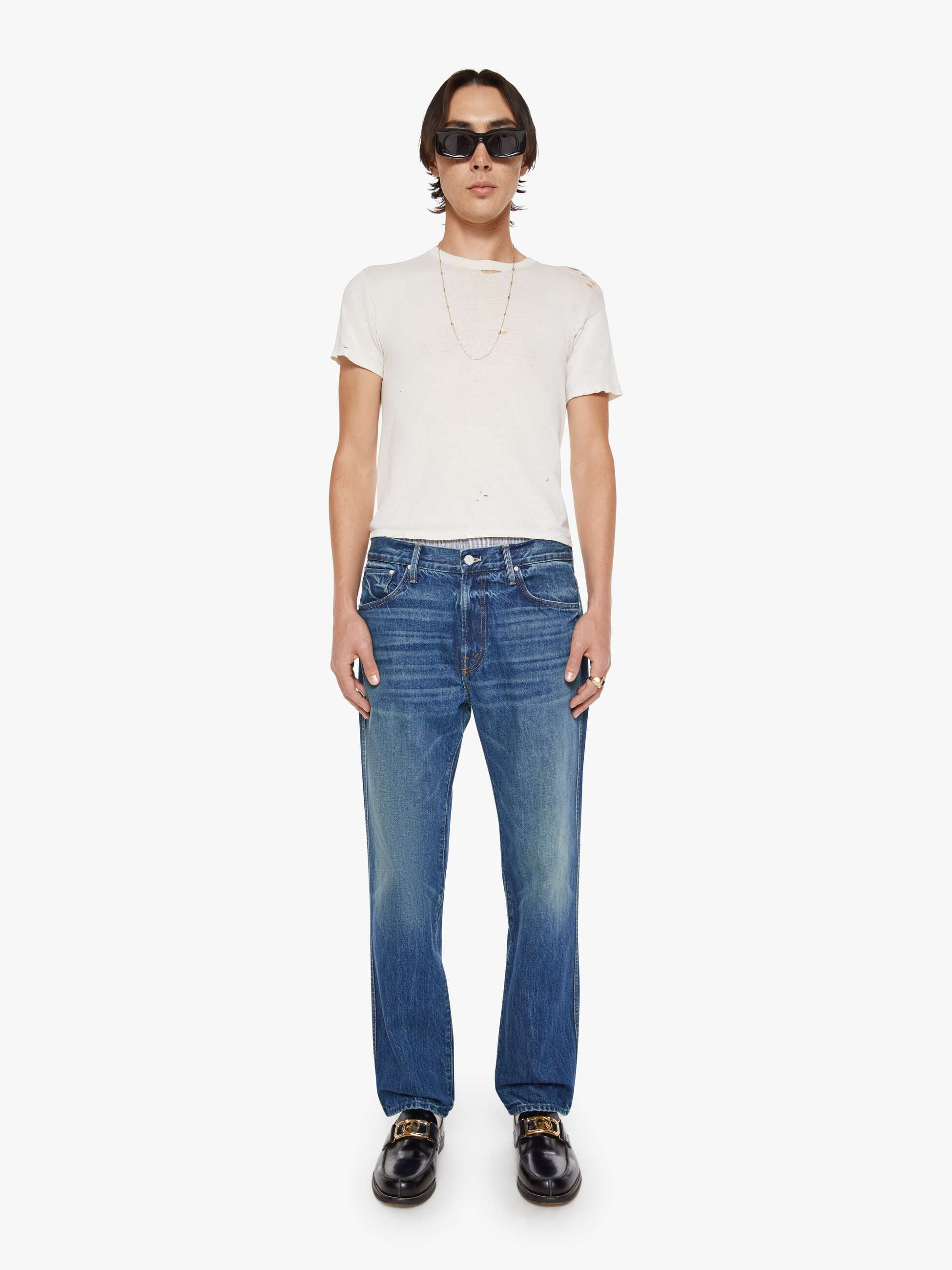 Men The Bronco | Mother Denim Blue (Medium)