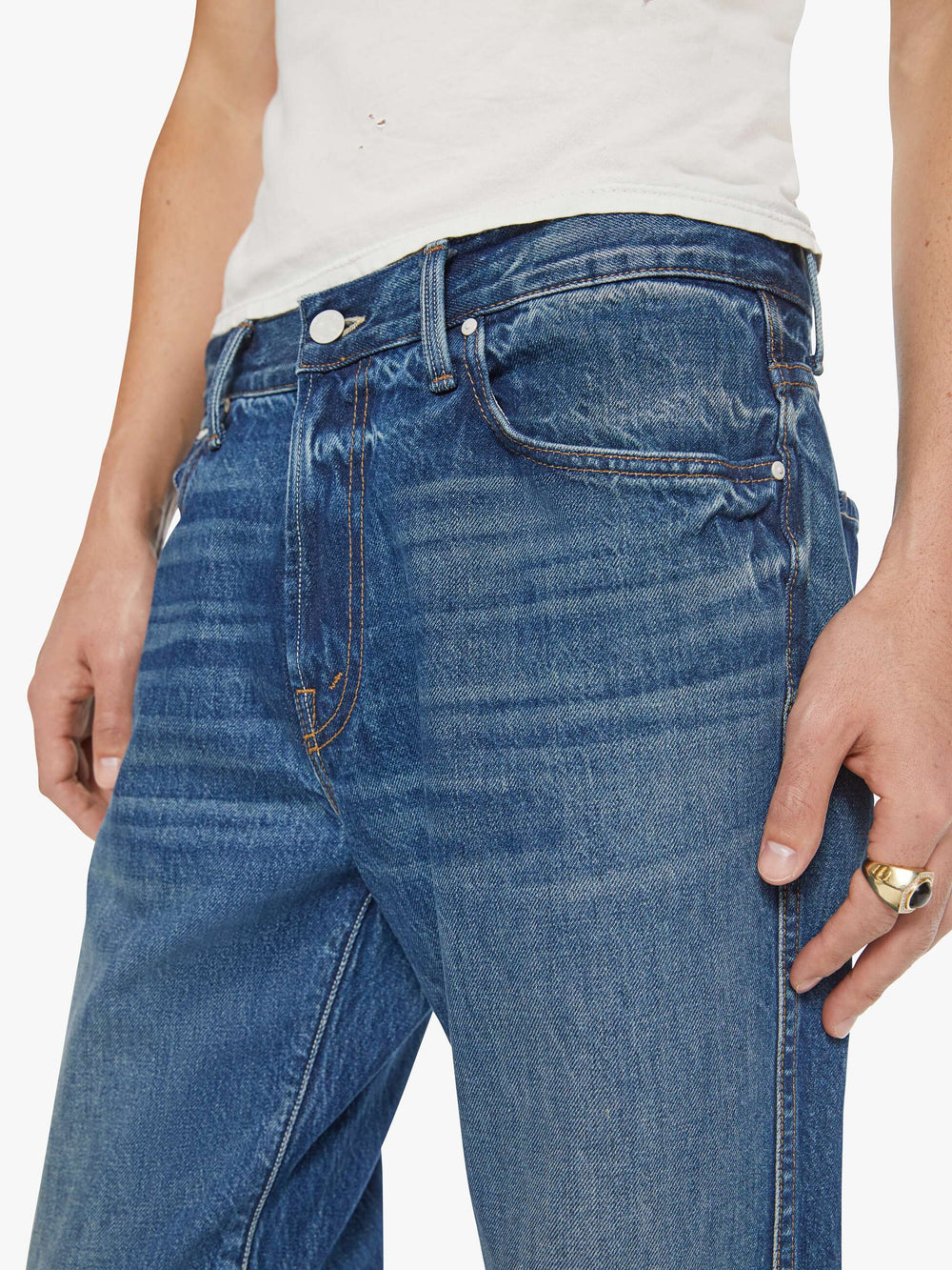 Men The Bronco | Mother Denim Blue (Medium)