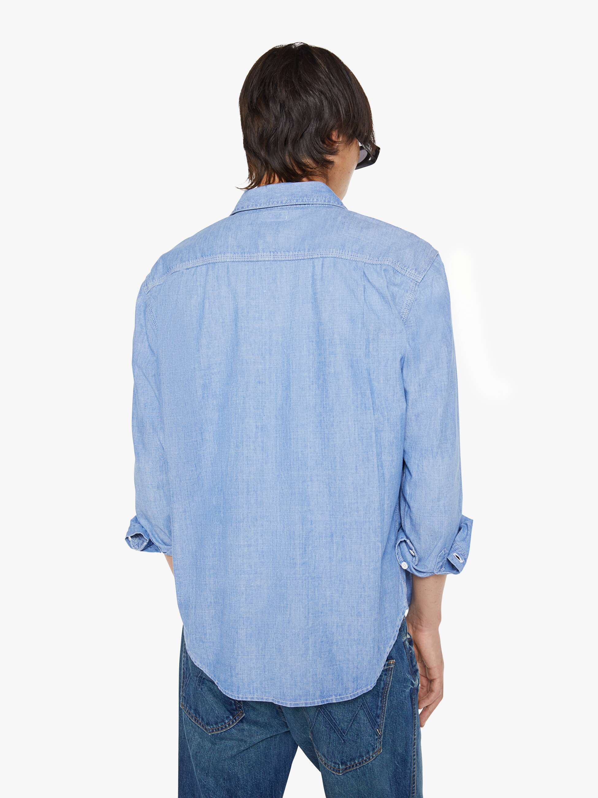 Men The Rounded Freeze | Mother Denim Blue (Medium)