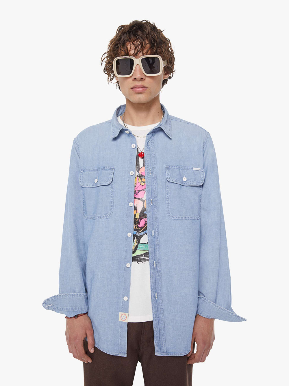 Men The Rounded Freeze | Mother Denim Blue (Medium)