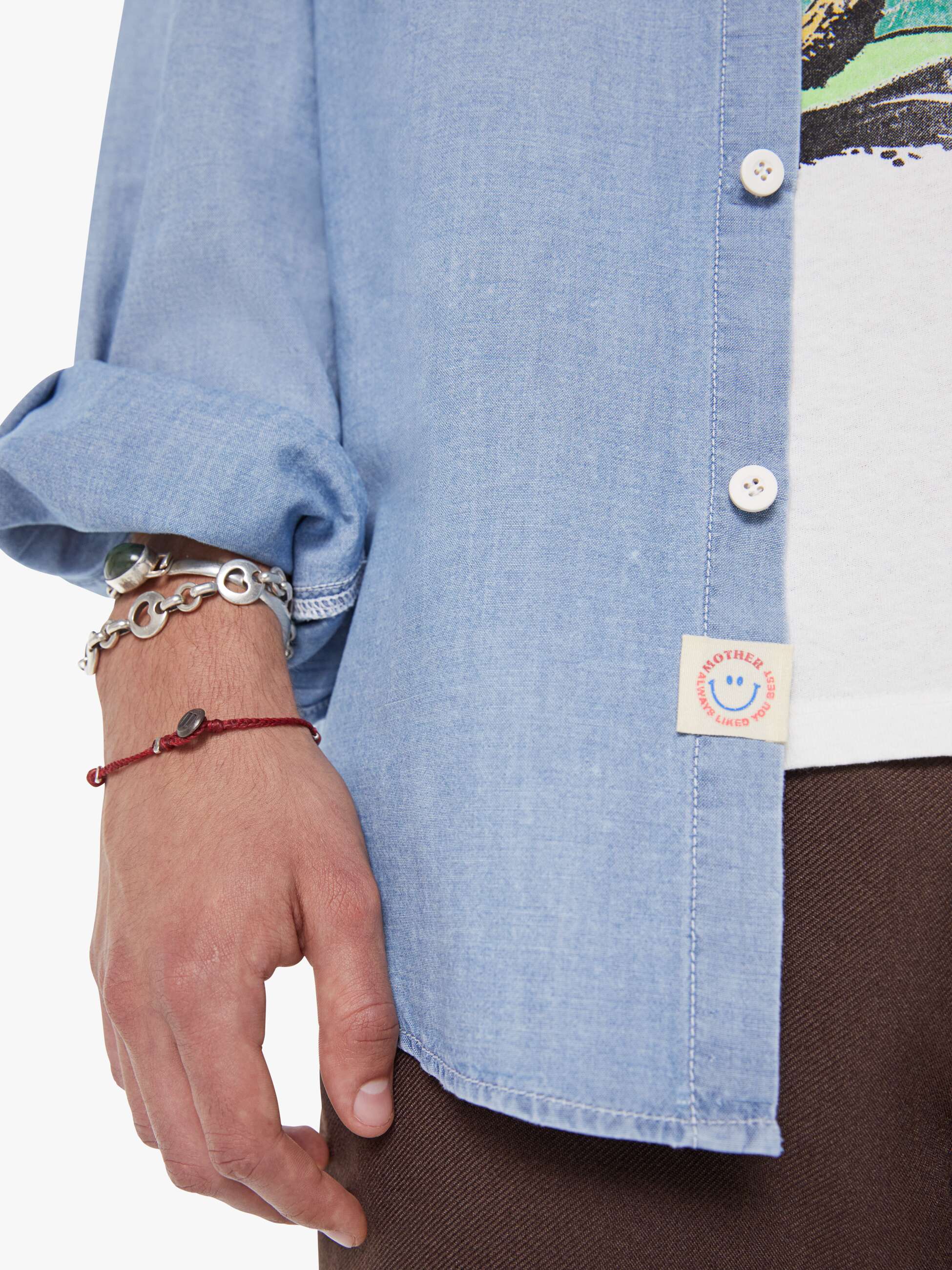 Men The Rounded Freeze | Mother Denim Blue (Medium)