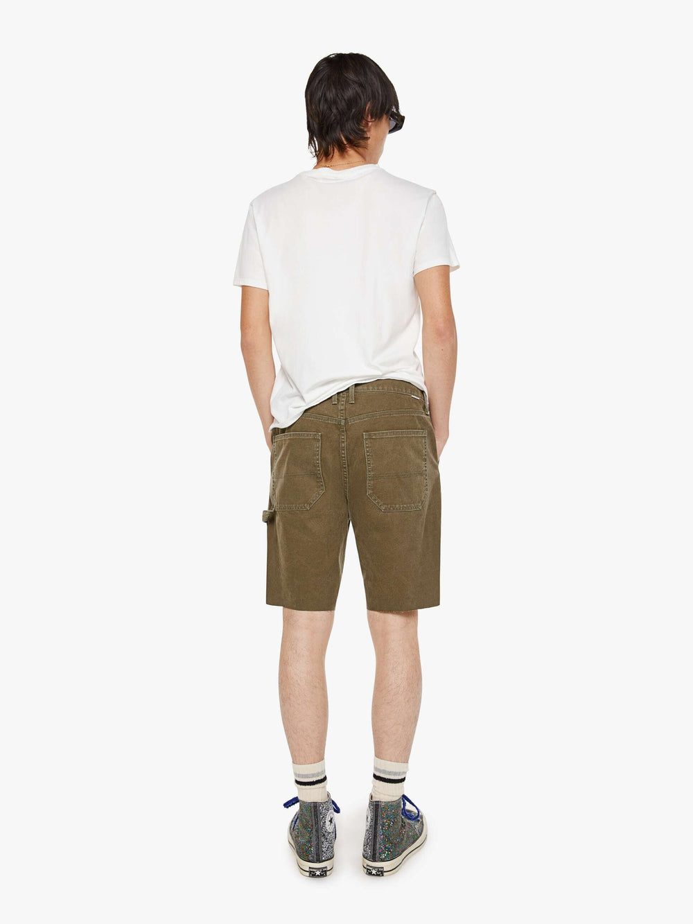 Men The Bees Knees Short Fray | Mother Denim Green (Medium)