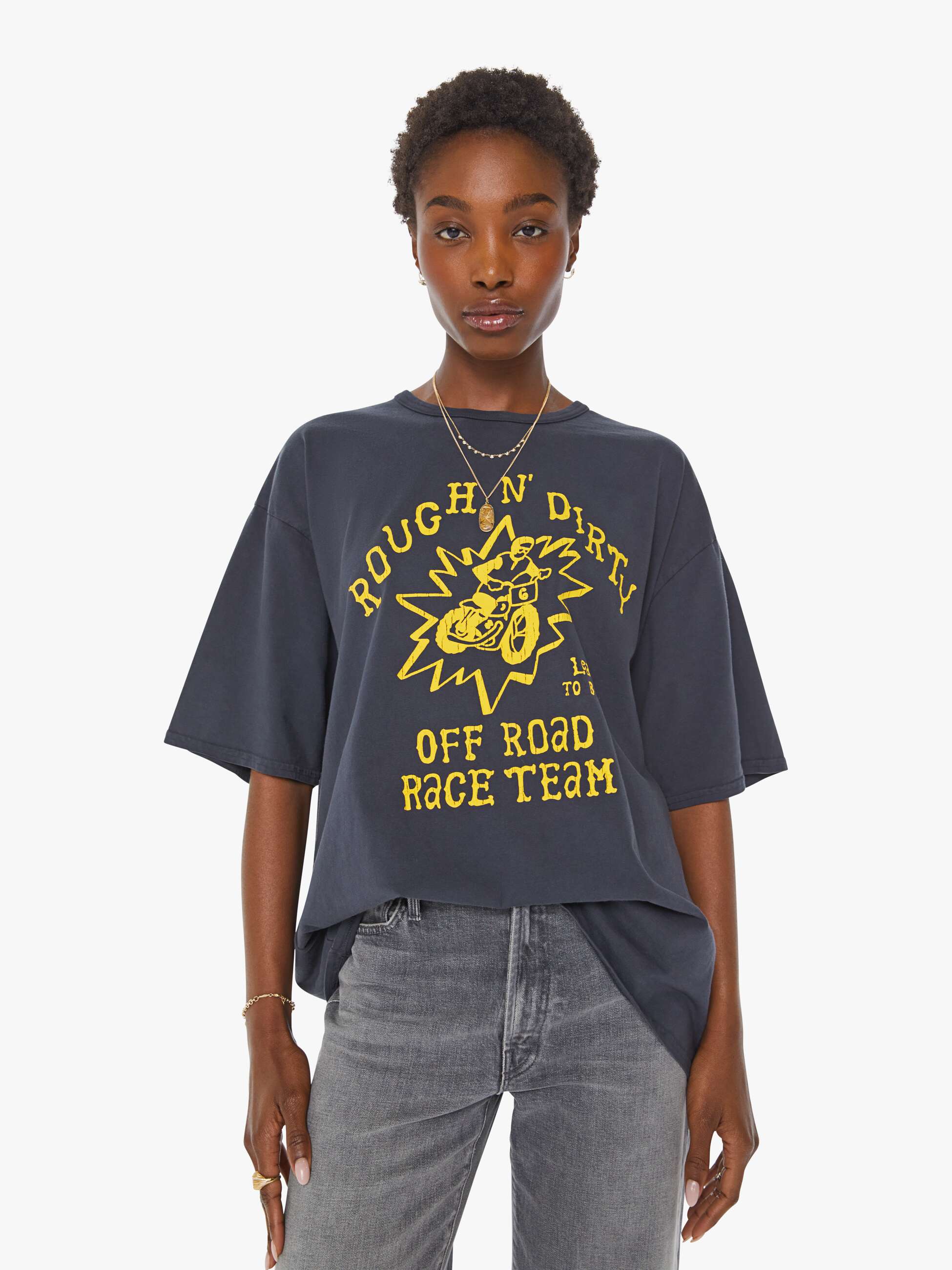 Men The Coops Tee | Mother Denim Black