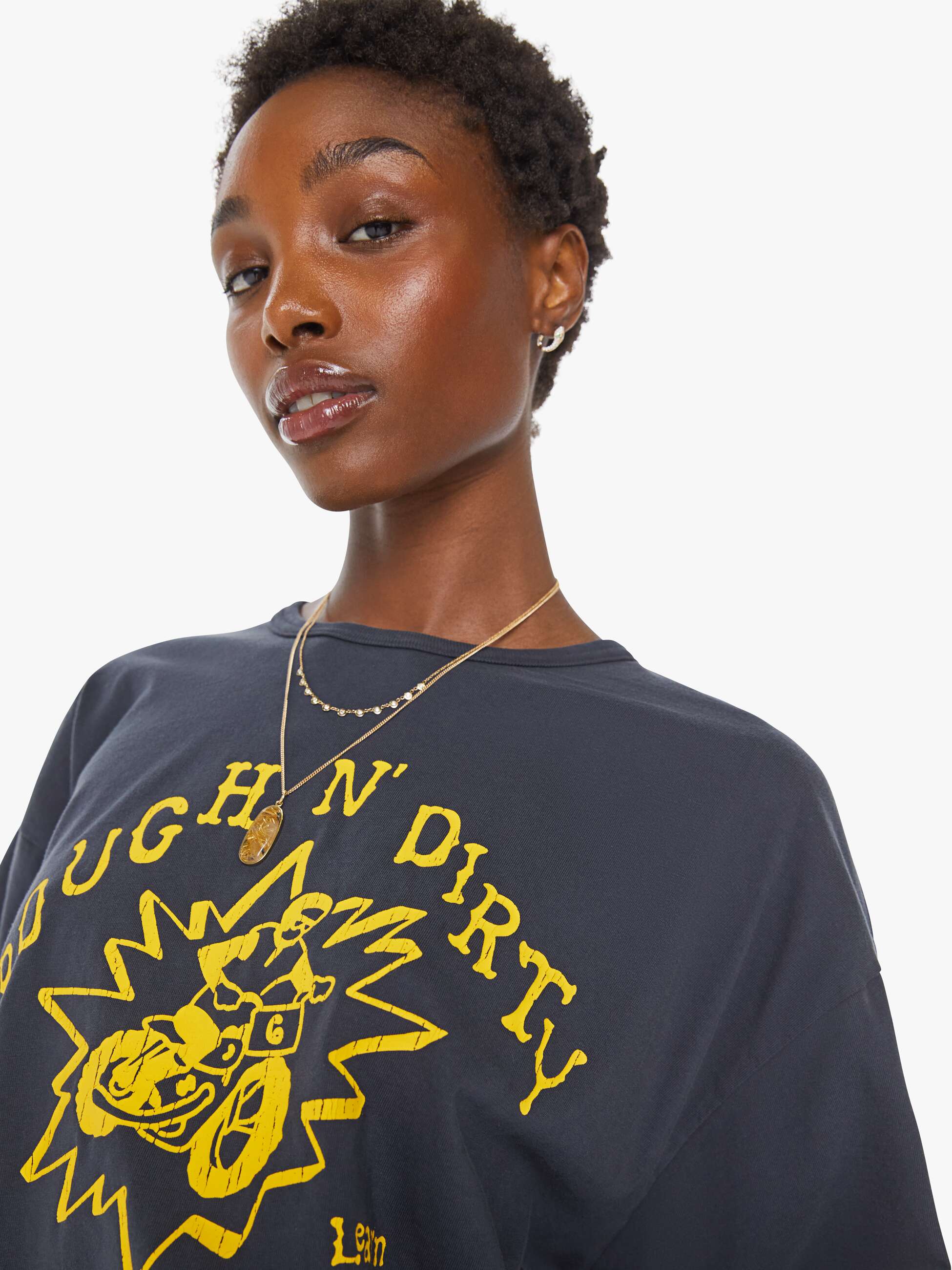 Men The Coops Tee | Mother Denim Black