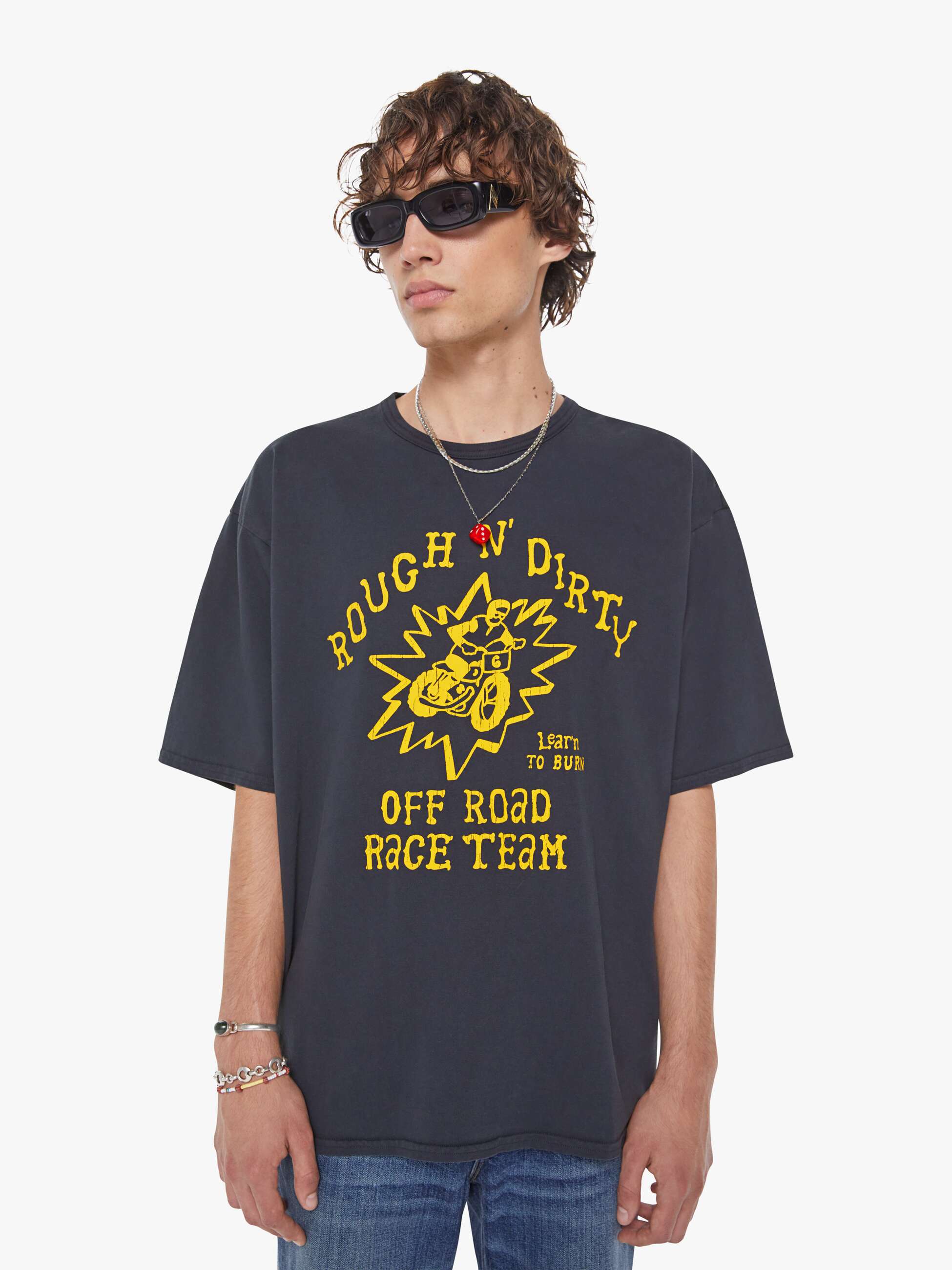 Men The Coops Tee | Mother Denim Black