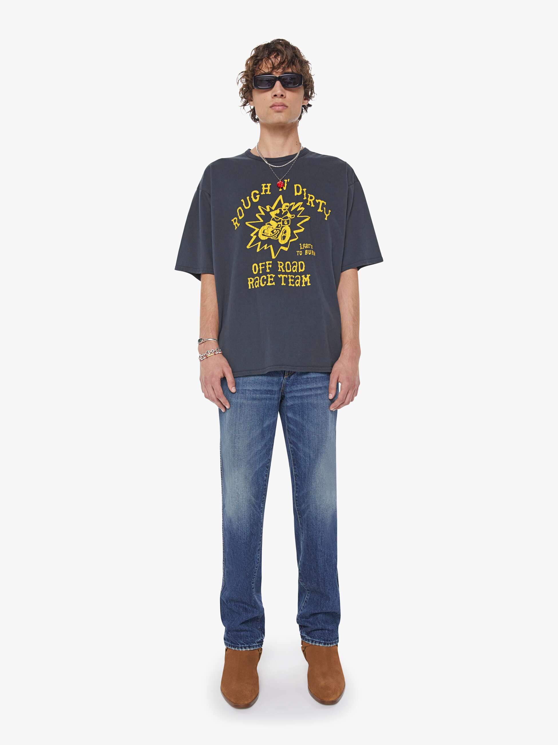 Men The Coops Tee | Mother Denim Black