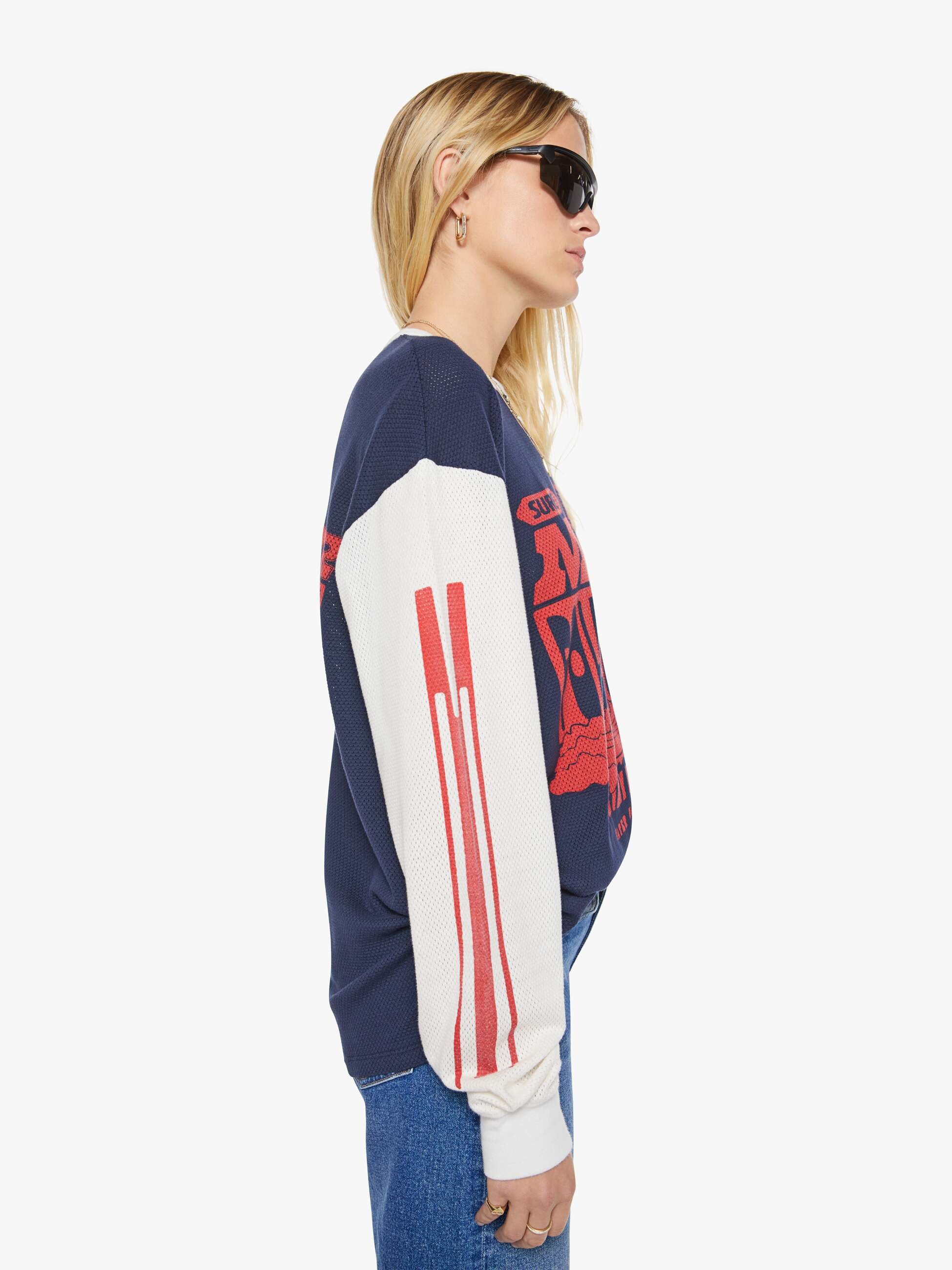 Men The Long Sleeve Lowdown | Mother Denim Blue (Navy)