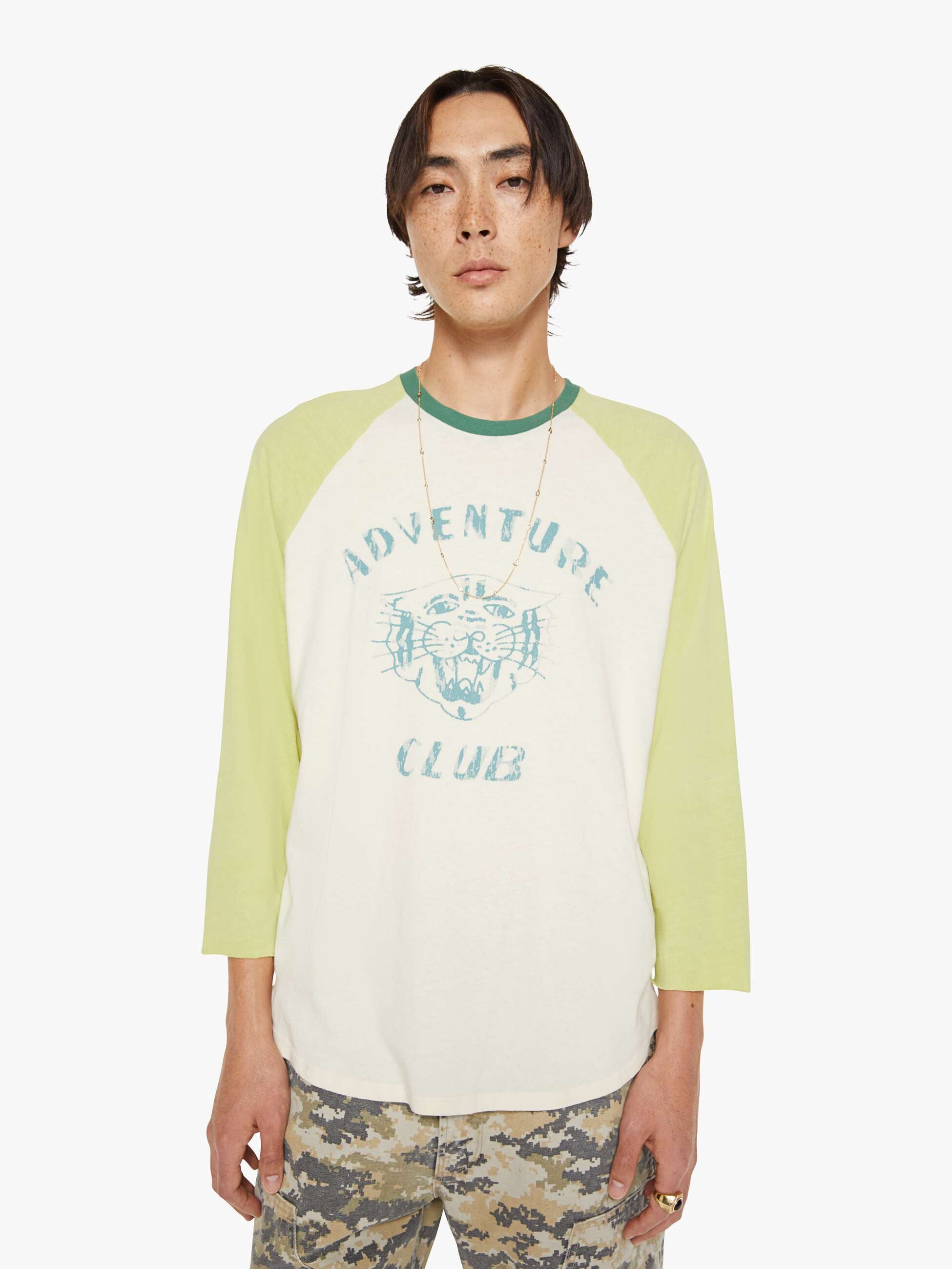Men The Slugger 3Qtr Fray | Mother Denim Green (Light-Pastel)
