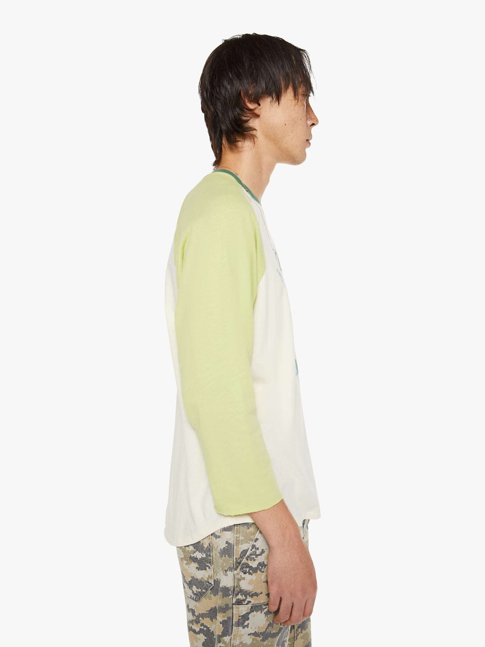 Men The Slugger 3Qtr Fray | Mother Denim Green (Light-Pastel)