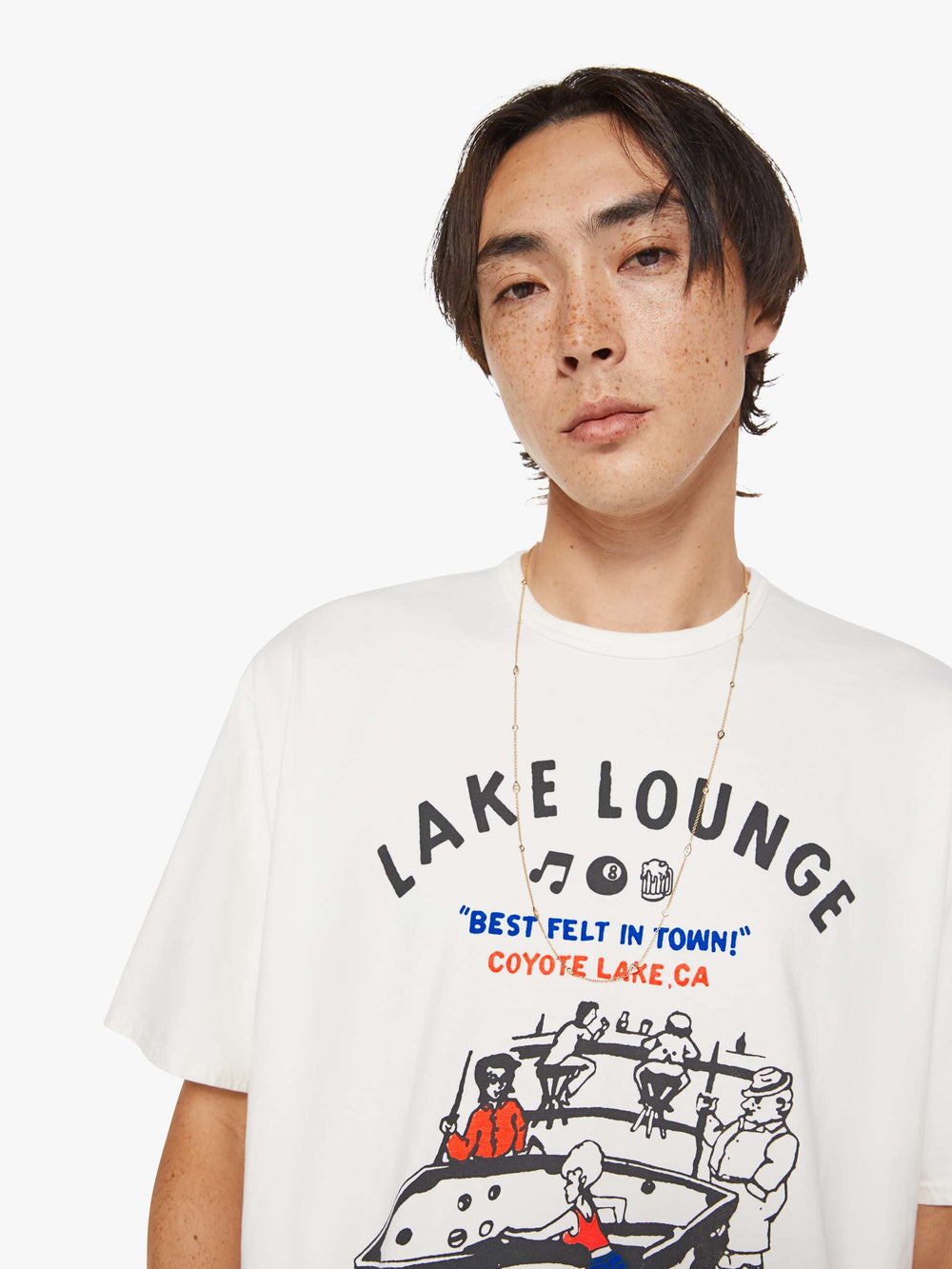 Men The Cut Off Coops Tee | Mother Denim White