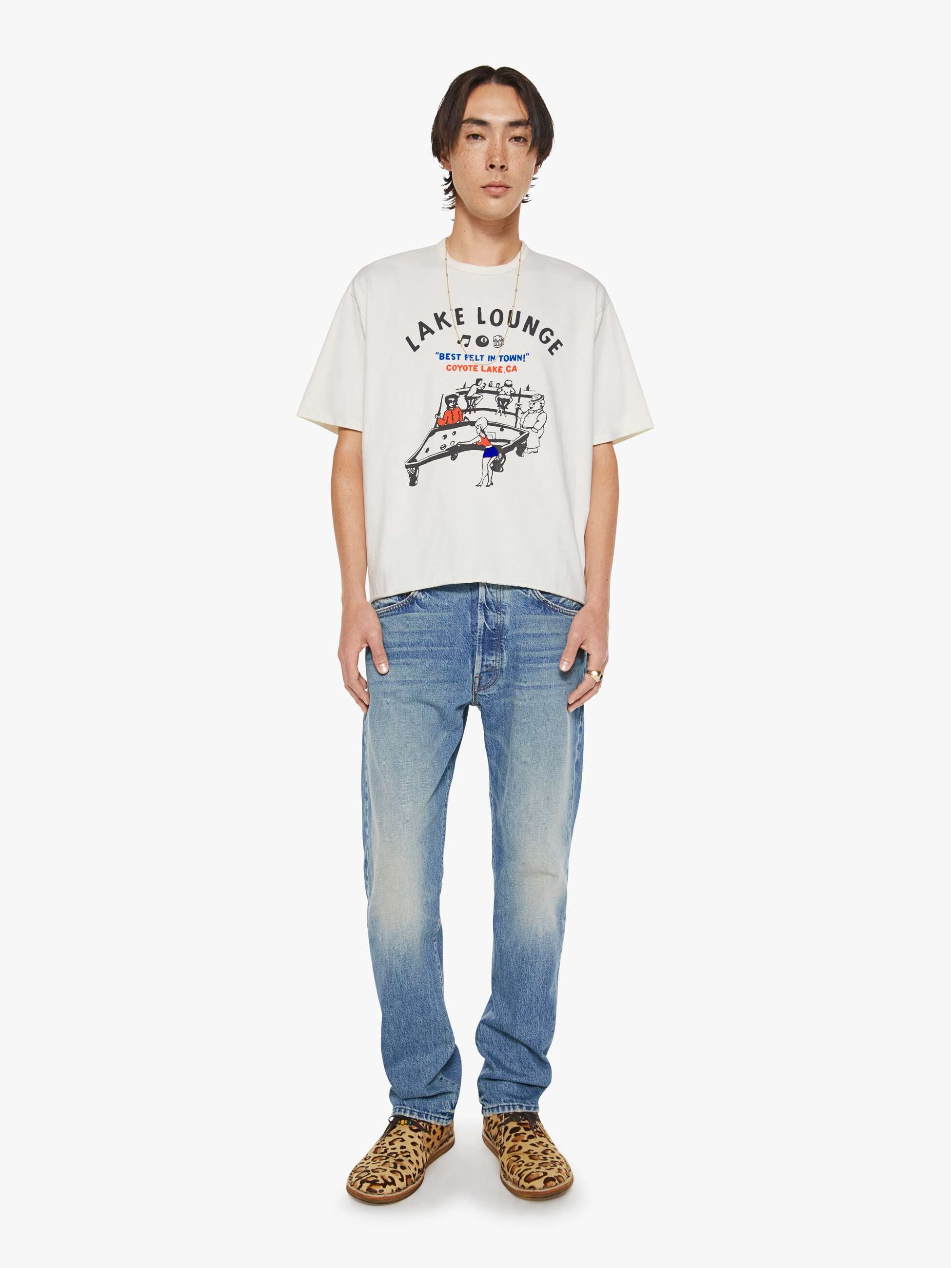Men The Cut Off Coops Tee | Mother Denim White