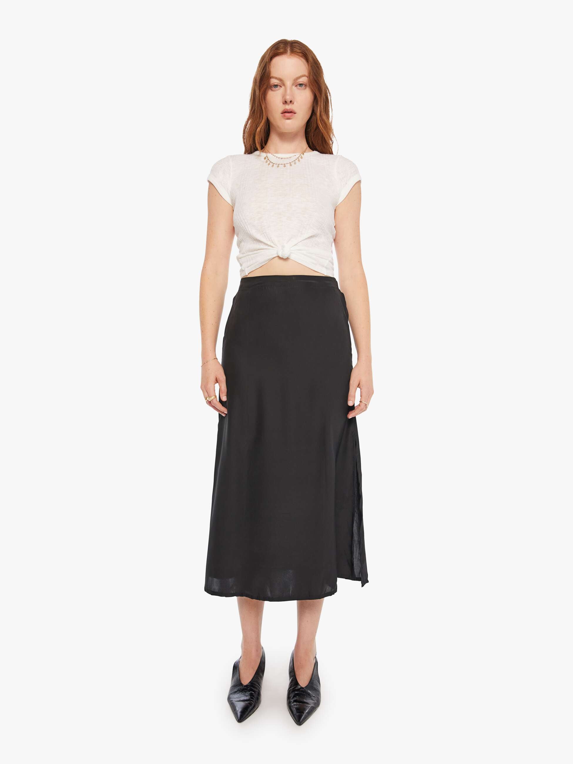 Women Natalie Martin Anita Skirt | Mother Denim Black