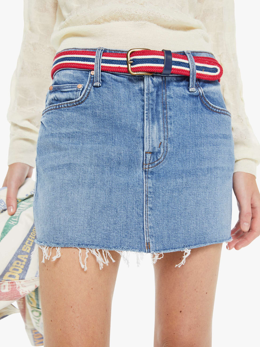 Women The Ditcher Mini Fray | Mother Denim Heads Or Tails