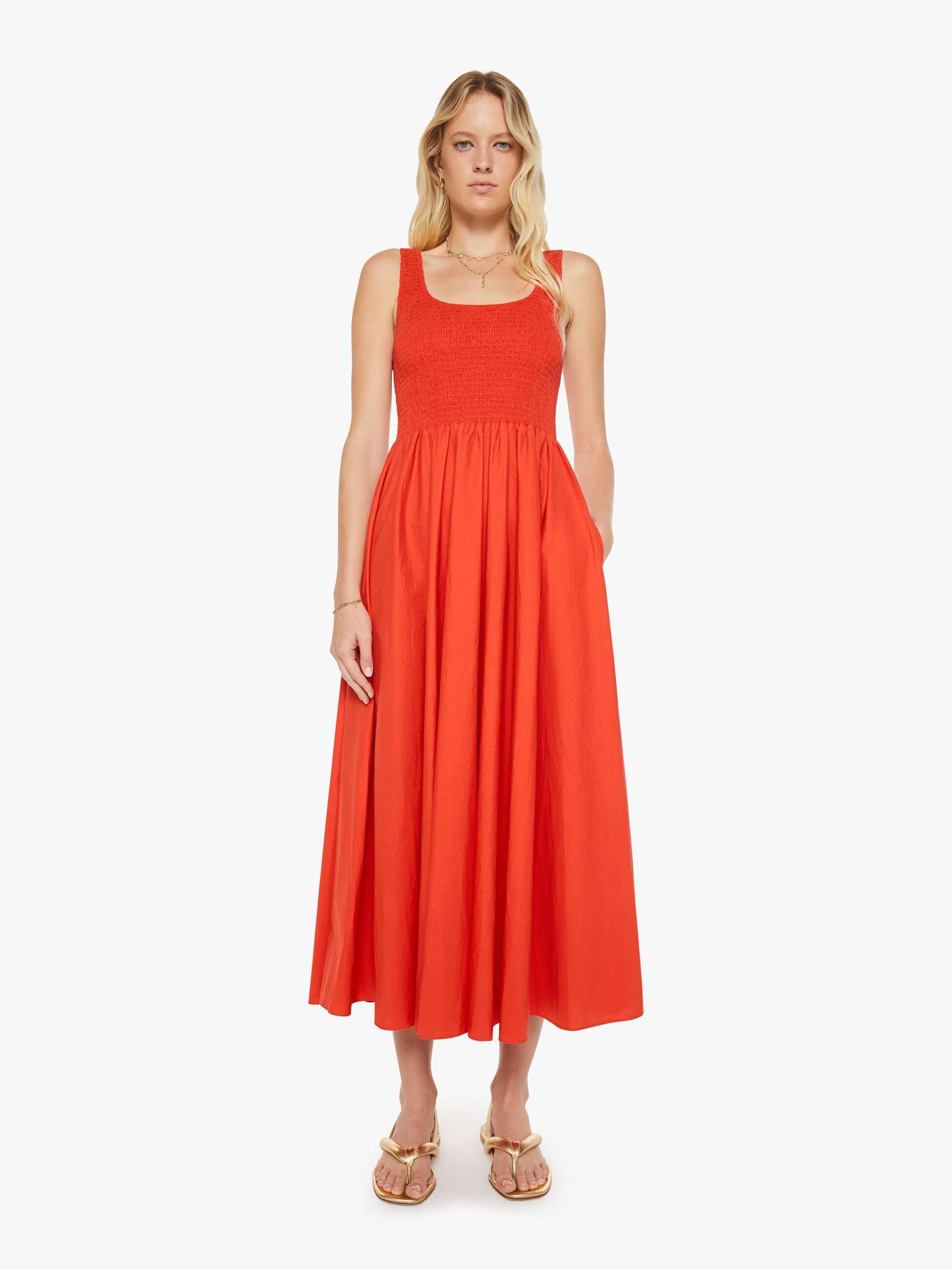Women XiRENA Florence Dress | Mother Denim RED FLASH
