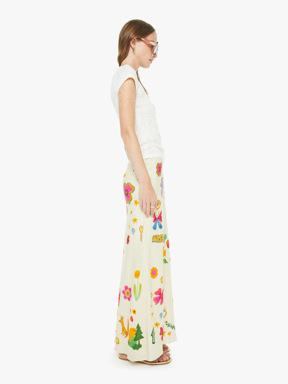 Women The Slip Through Your Fingers | Mother Denim Mystical Garden
