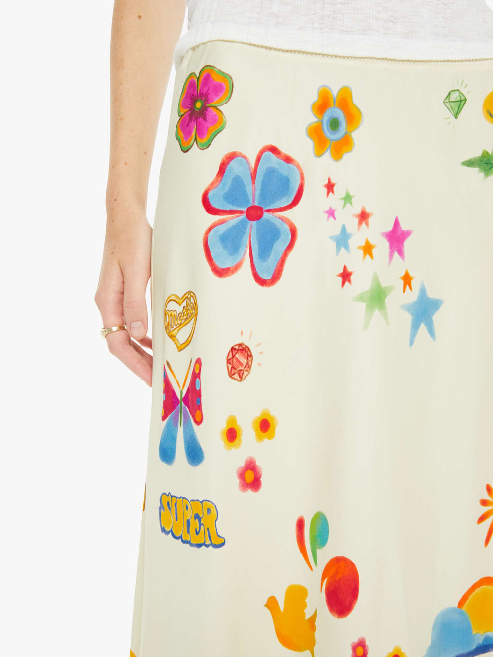 Women The Slip Through Your Fingers | Mother Denim Mystical Garden
