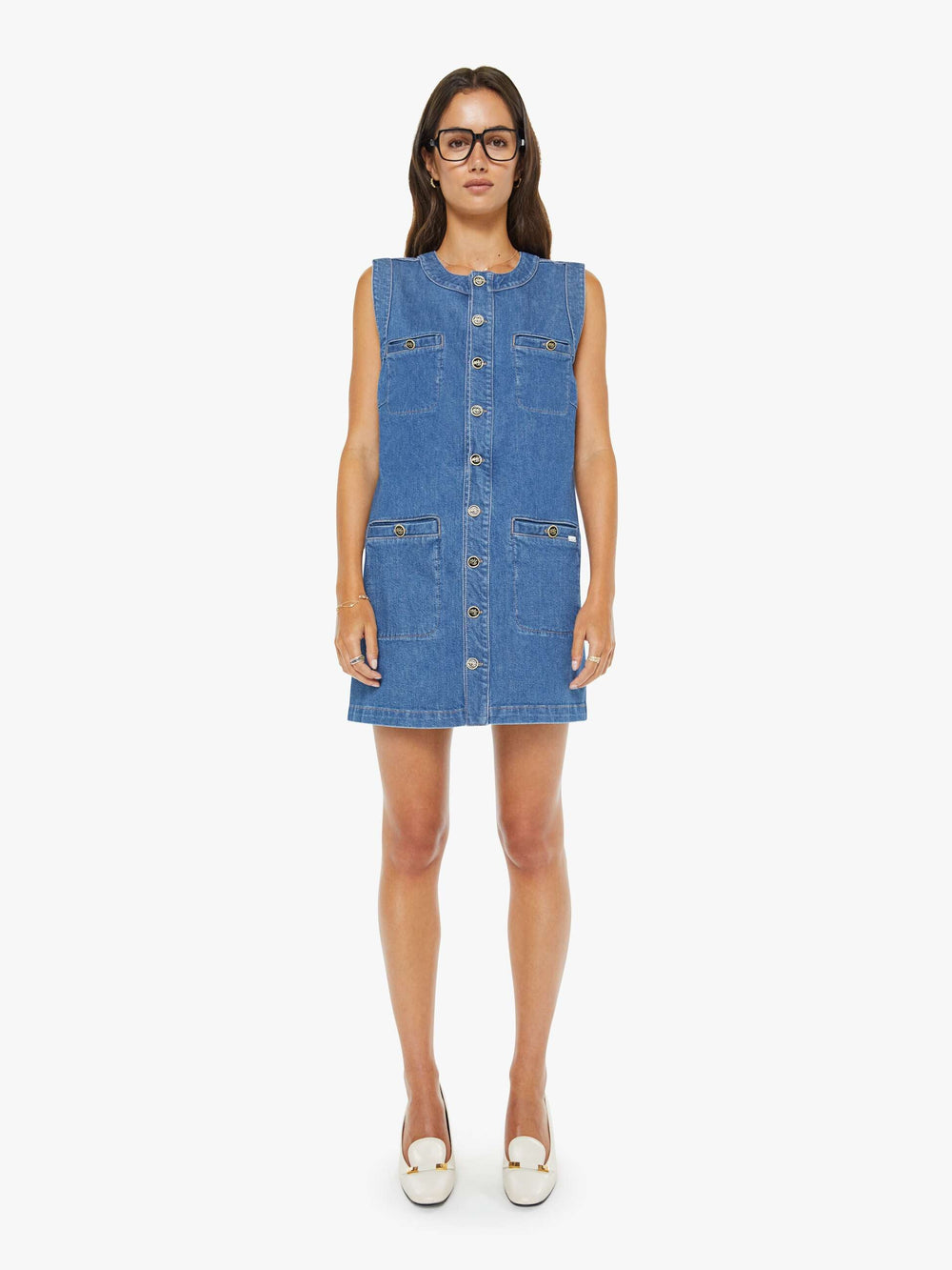 Women The Stashed Picky Mini Dress | Mother Denim Whisk Me Away