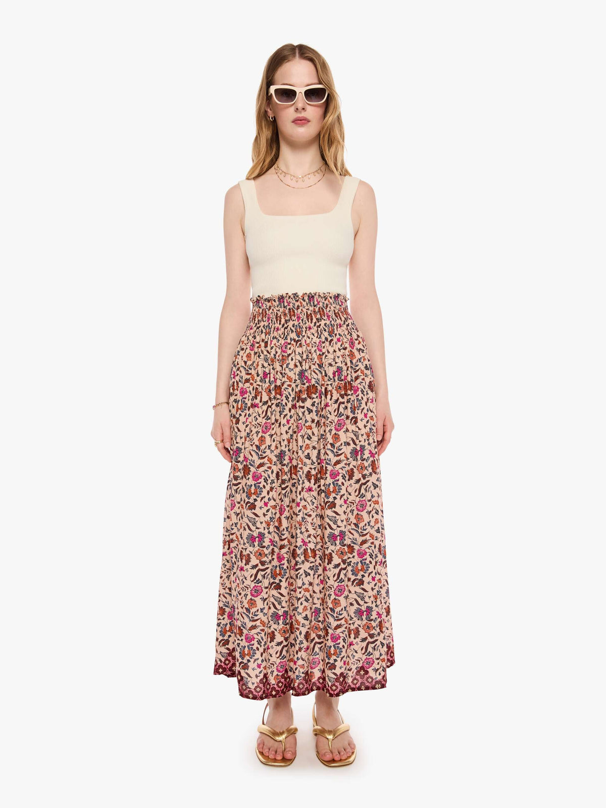 Women Natalie Martin Bella Skirt | Mother Denim WILDFLOWER SPICE
