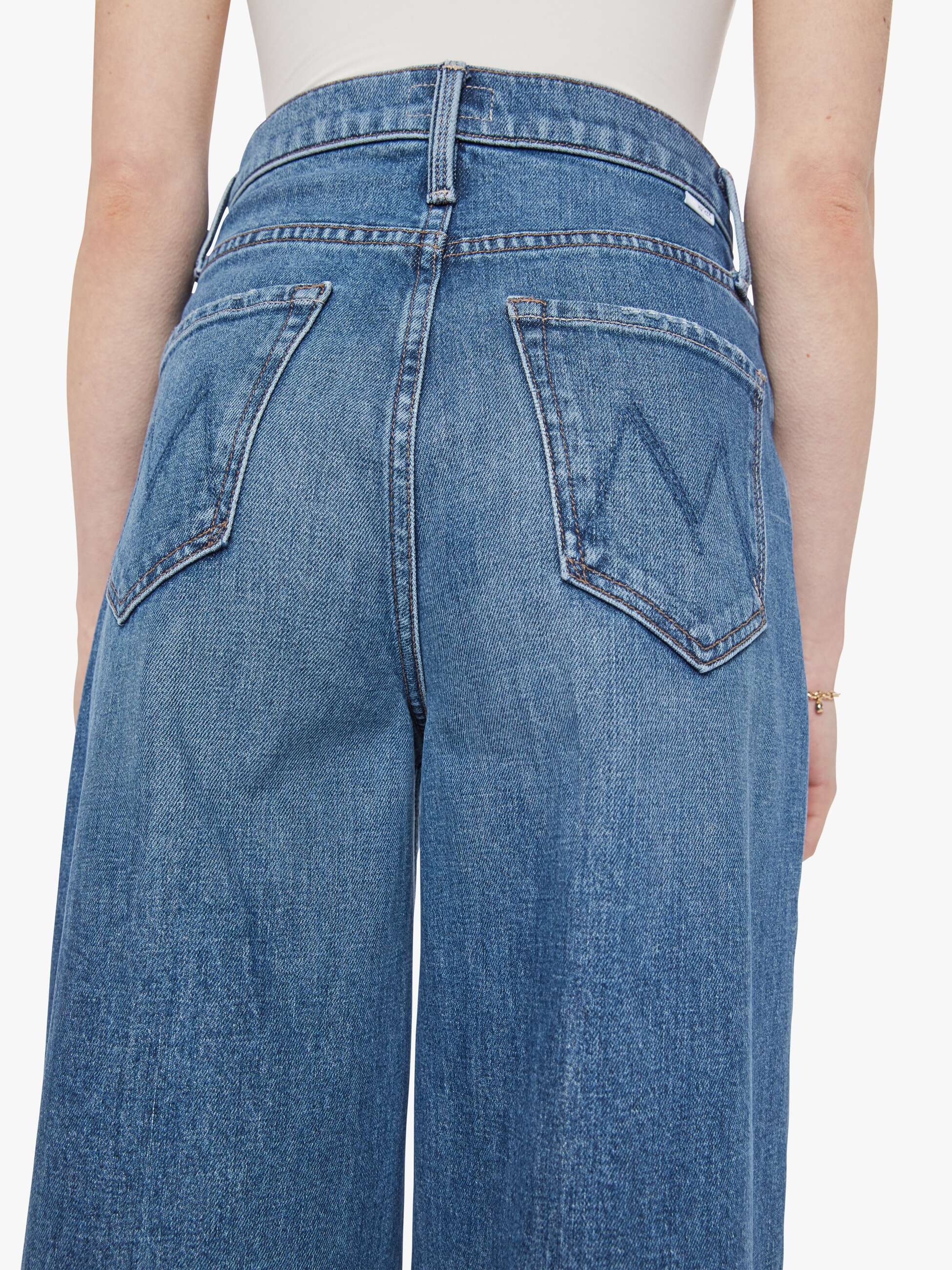Women The Loophole | Mother Denim Beige (Medium)