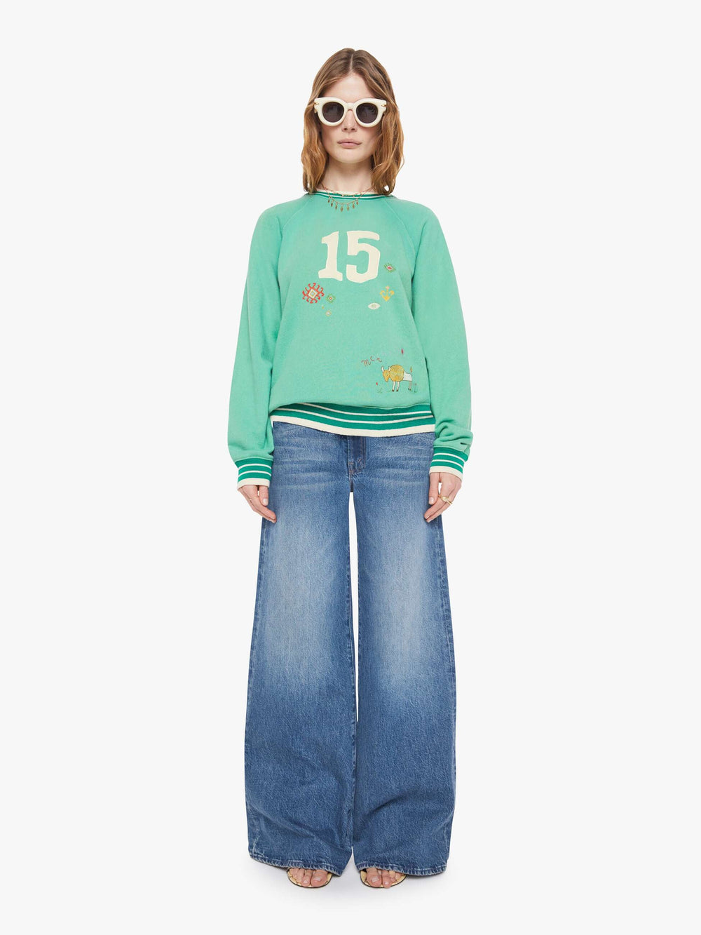 Women The Loophole | Mother Denim Beige (Medium)