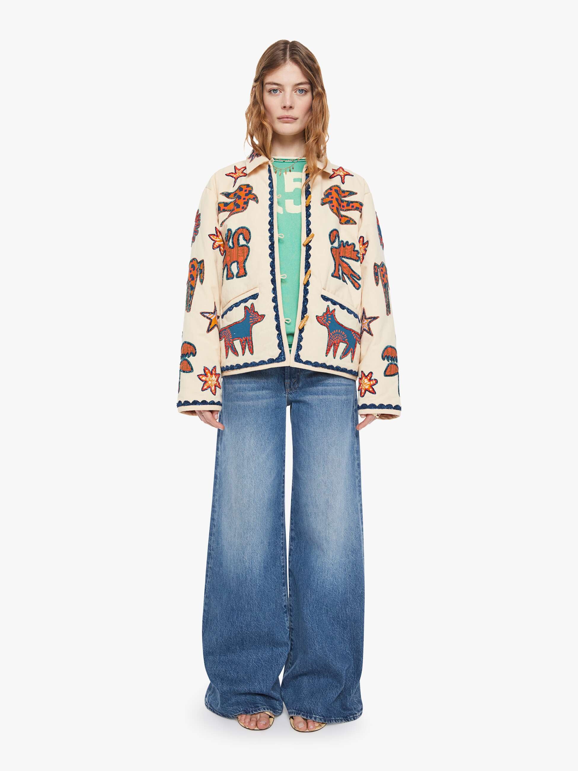 Women The Loophole | Mother Denim Beige (Medium)