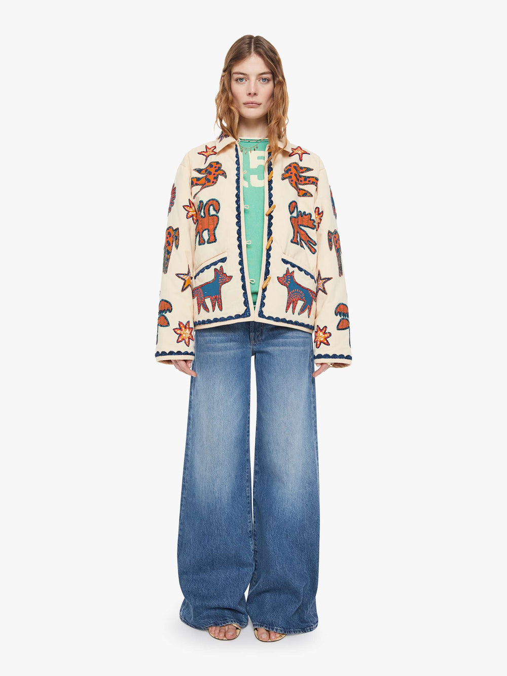 Women The Loophole | Mother Denim Beige (Medium)