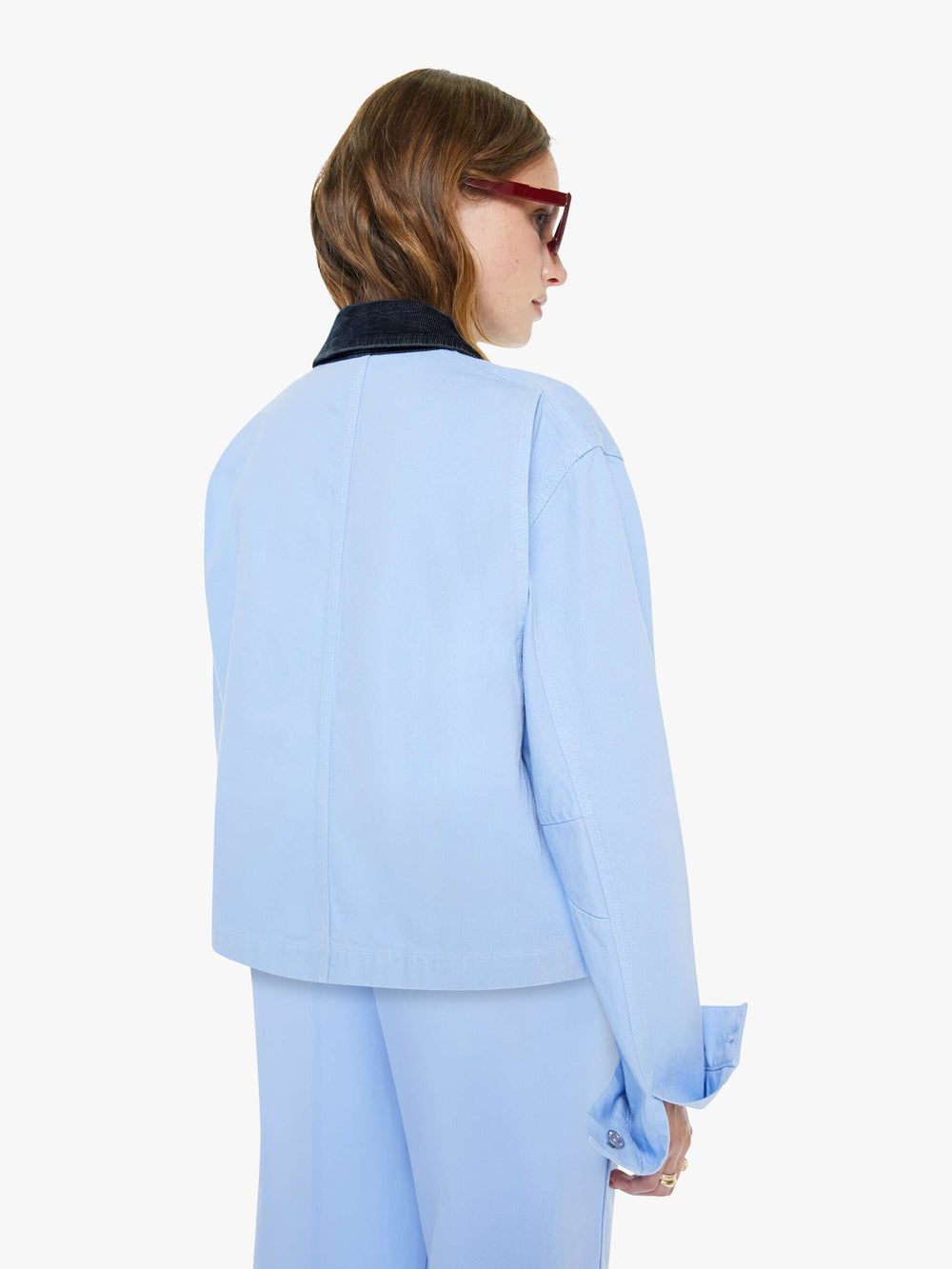 Women The Frontline Jacket | Mother Denim Blue (Light-Pastel)
