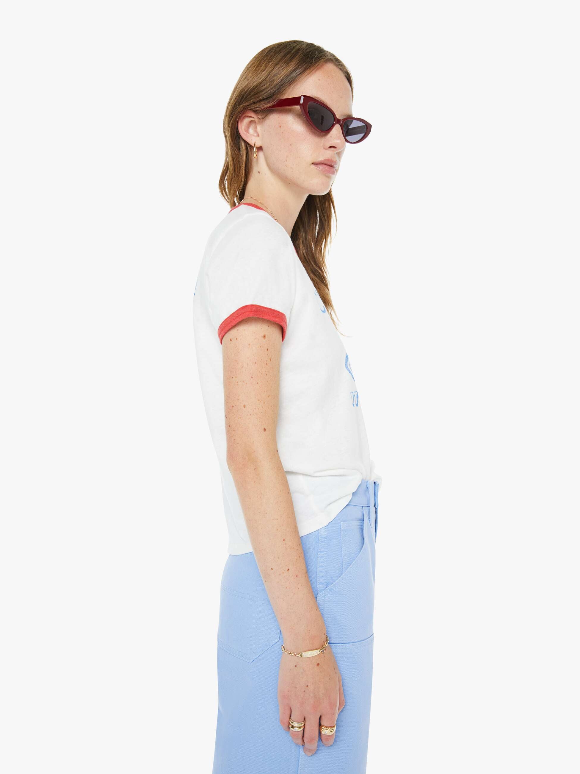 Women The Frontline Jacket | Mother Denim Blue (Light-Pastel)