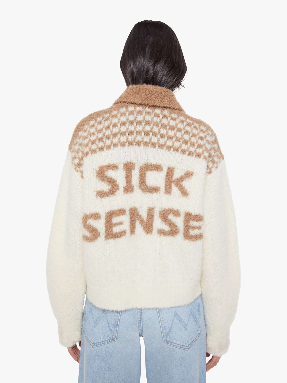 Women The Zip Raquette Cardigan | Mother Denim Fluff Back